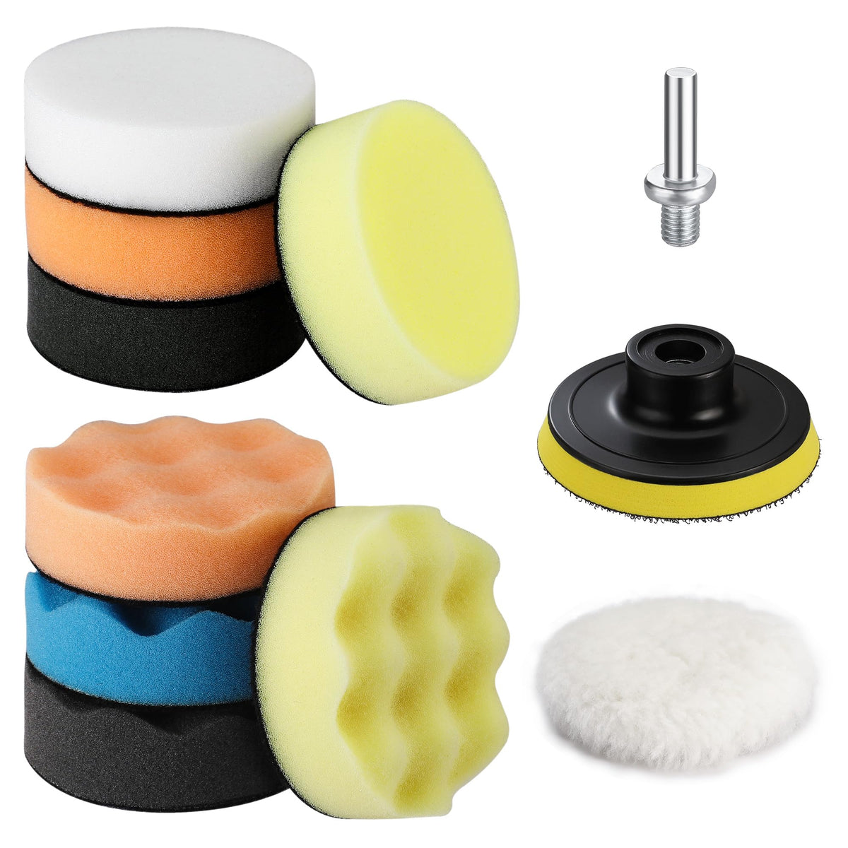 3 Inch Drill Buffing Pad Kit (11 Count)