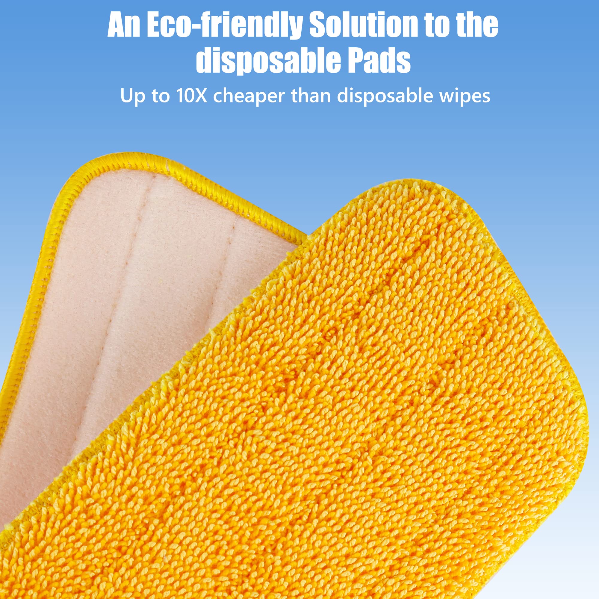 Reusable Mop Pads for Swiffer PowerMop (6 Count)