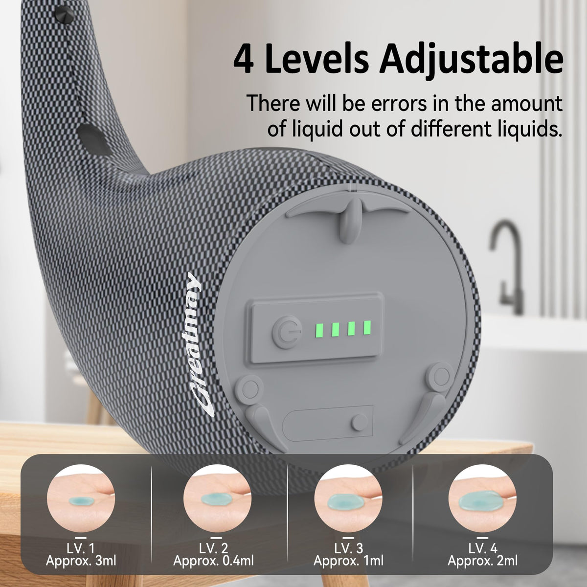 Automatic Soap Dispenser Touchless Rechargeable 10 oz