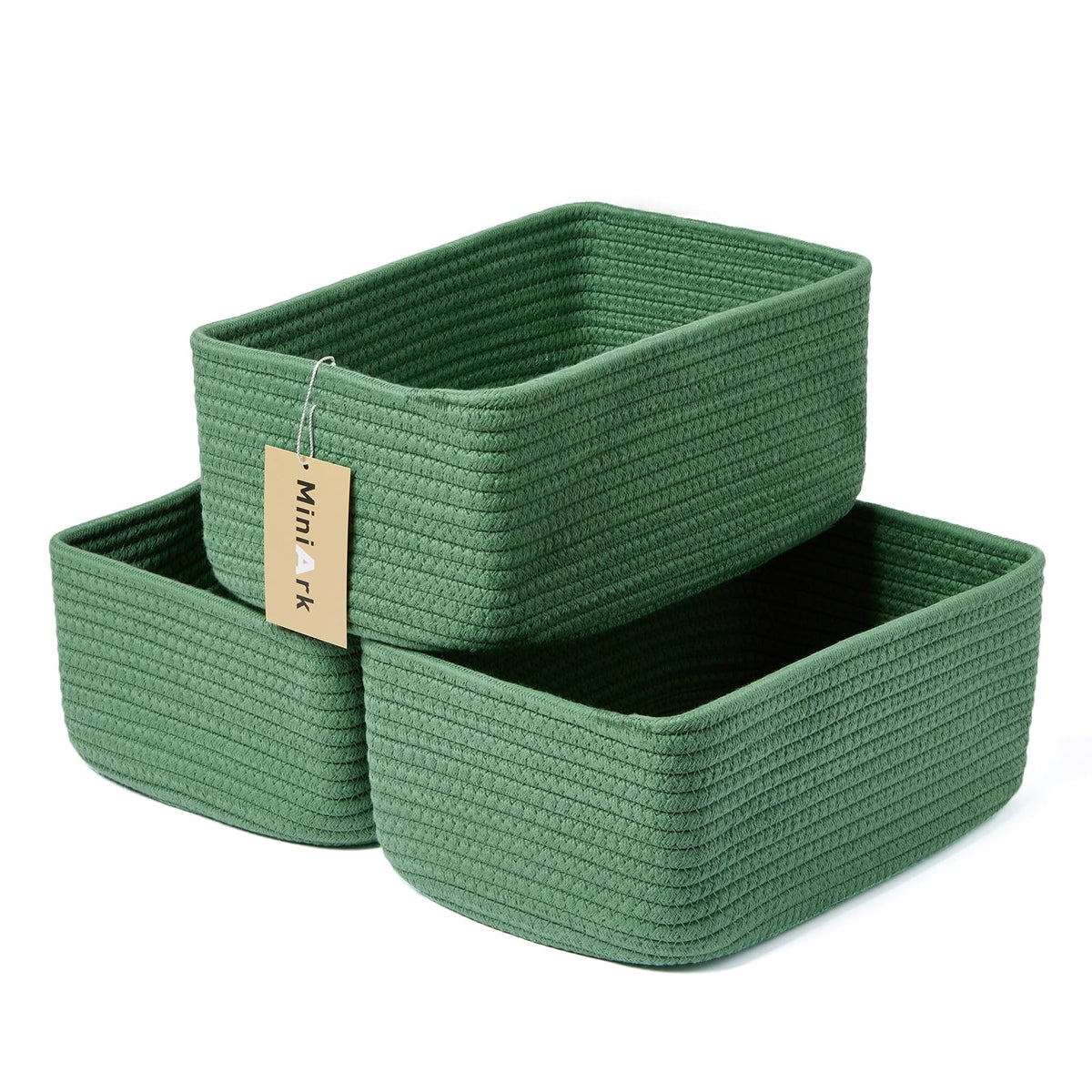 Small Storage Baskets for Organizing (3 Count)