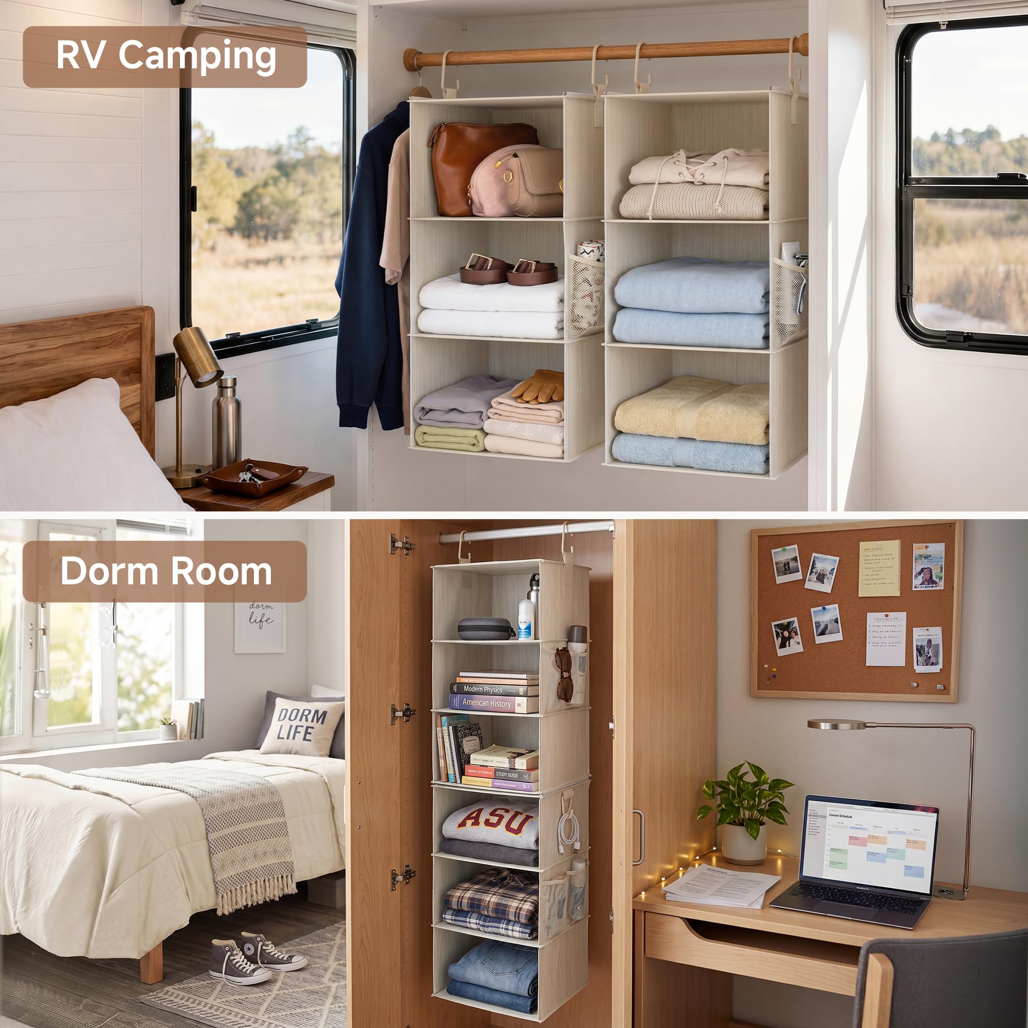 6 Shelf Closet Organizers