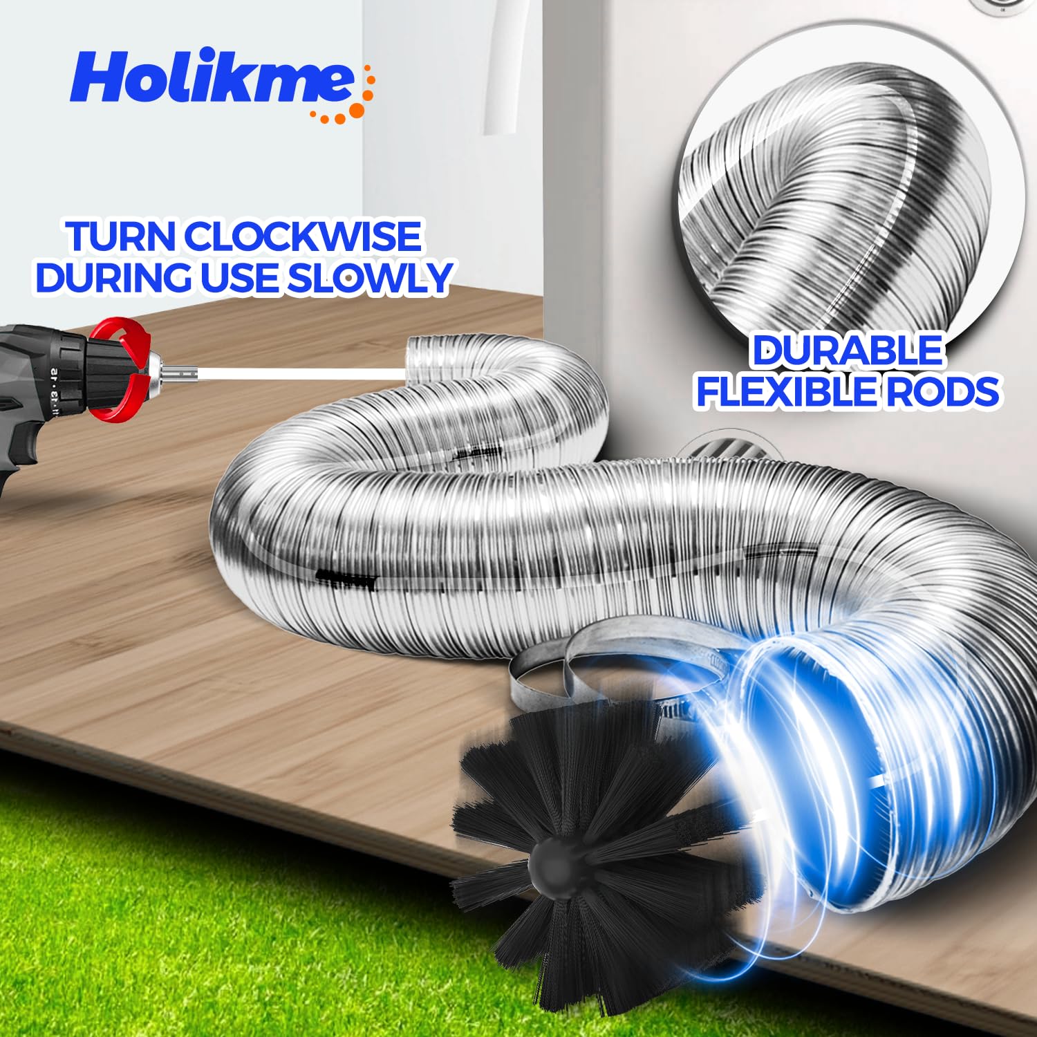 50Ft Dryer Vent Cleaner Kit