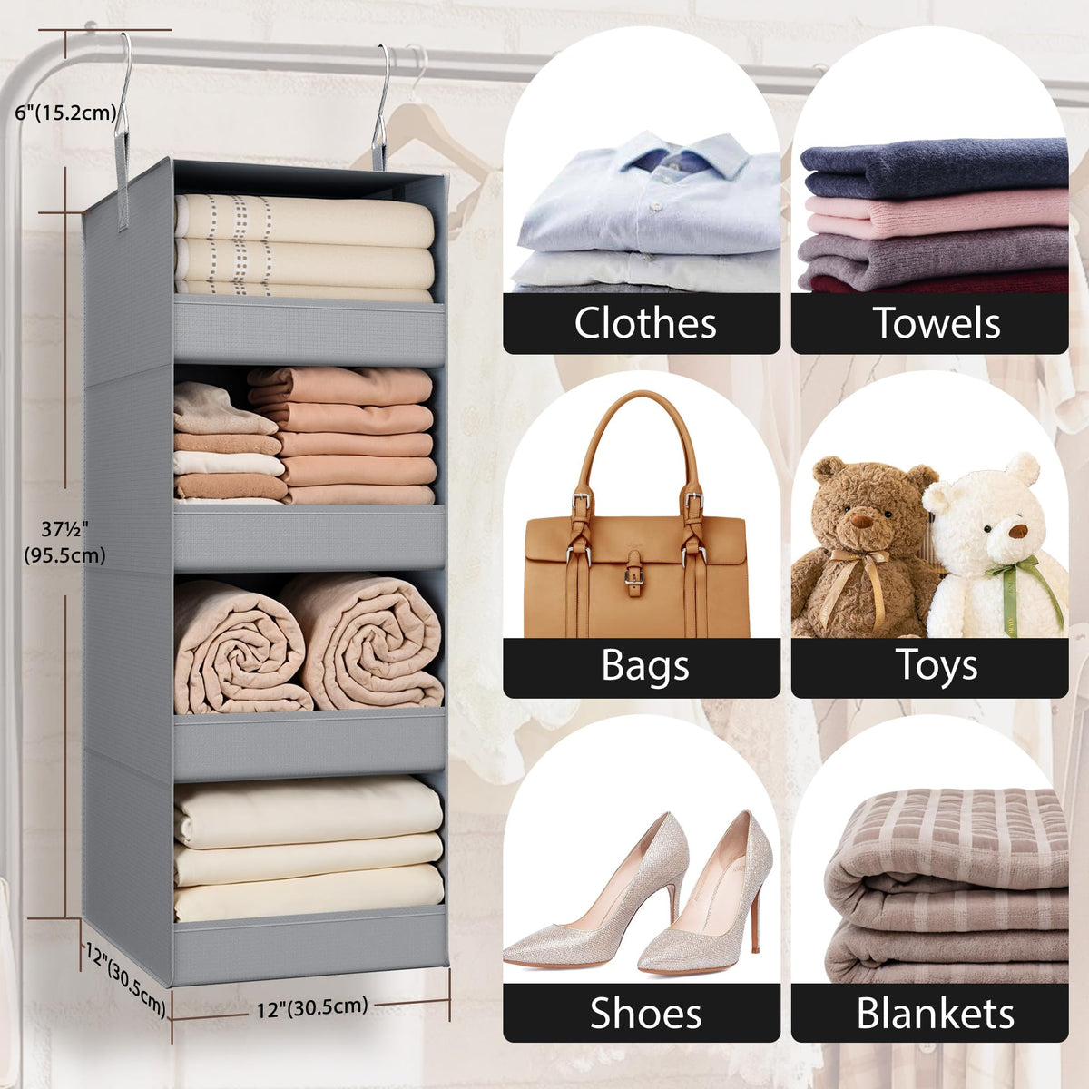 4 Shelf Hanging Organizer