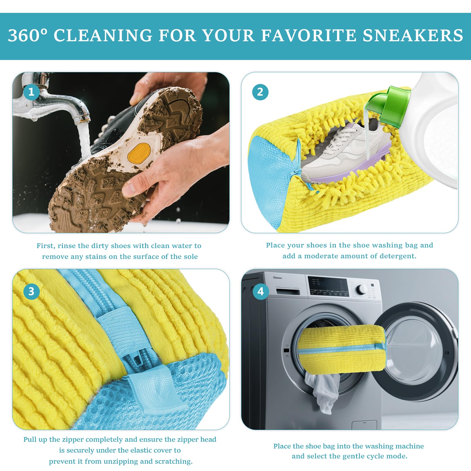 Shoe Washing Machine Bag