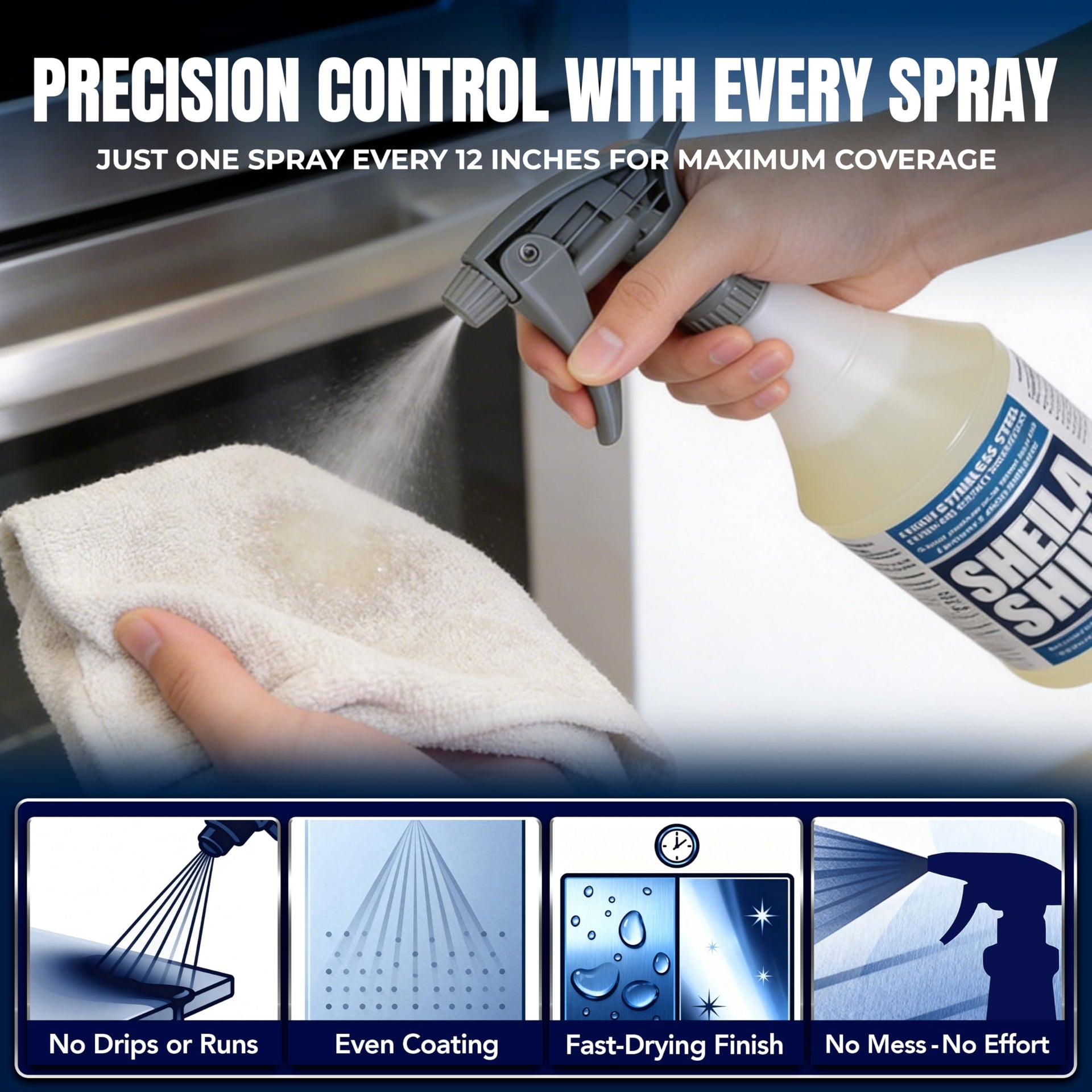 1 Quart Stainless Steel Cleaner and Polish (32 Fl Oz)