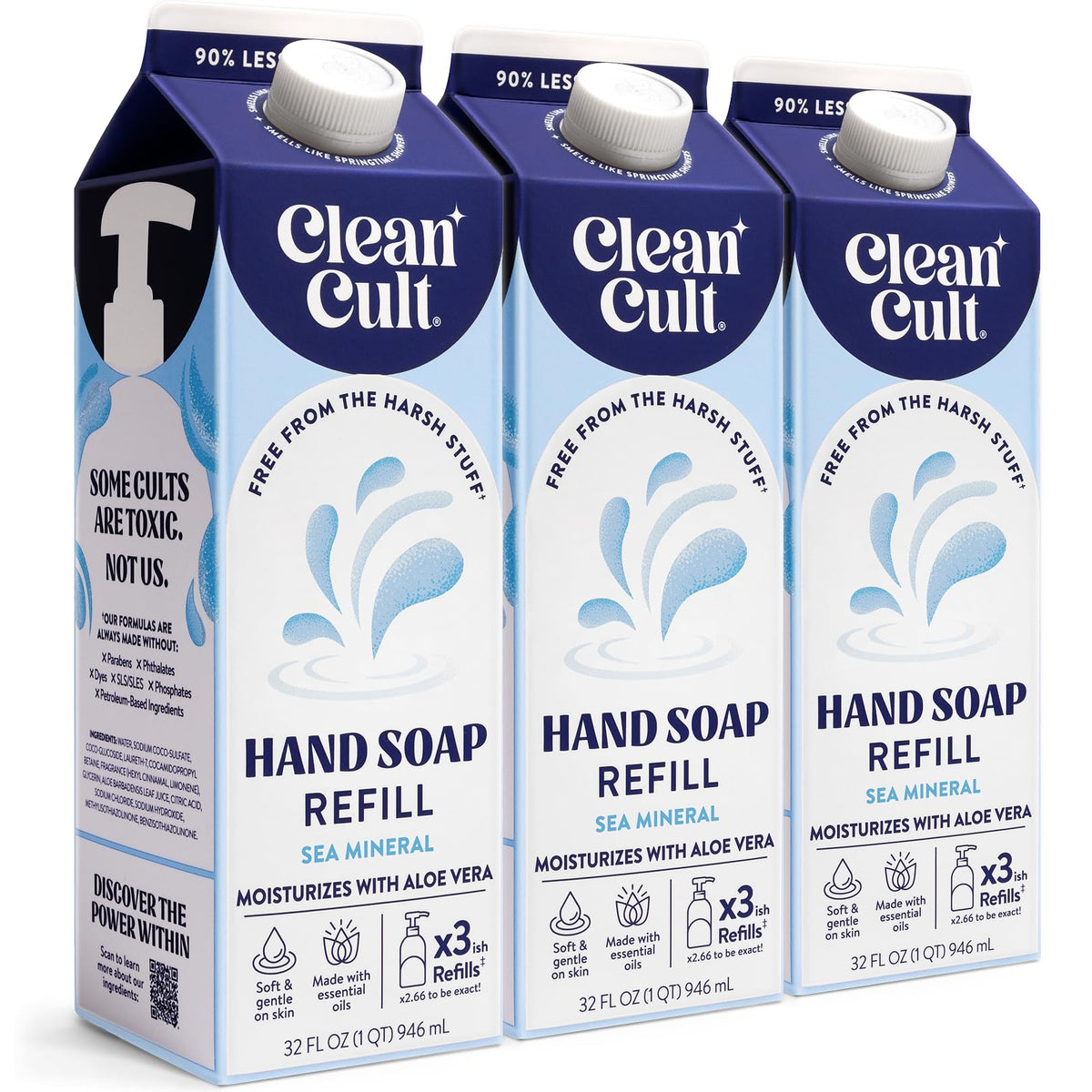 Liquid Hand Soap Refills (96 Fl Oz)