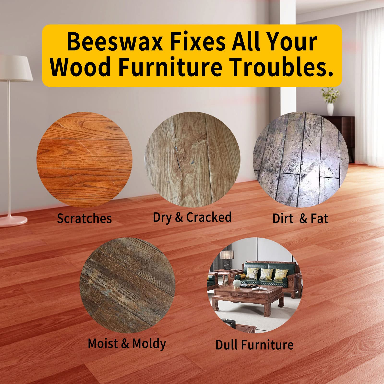 Beeswax Polish and Conditioner for Wood Furniture