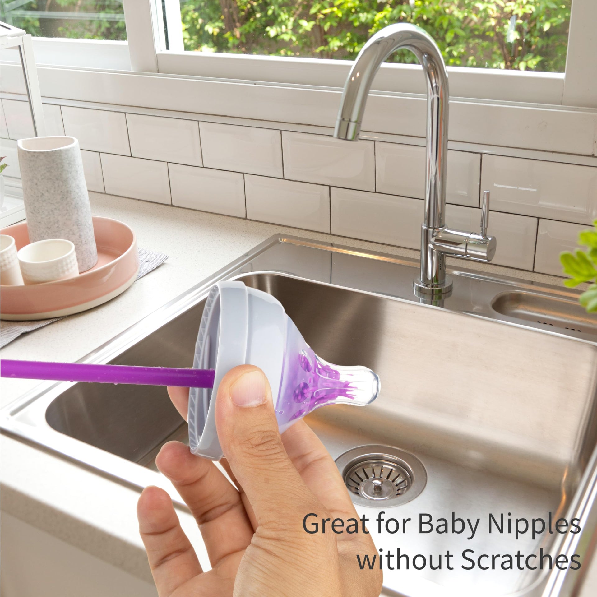 A Brush Silicone Bottle Cleaner Brush (2 Count)