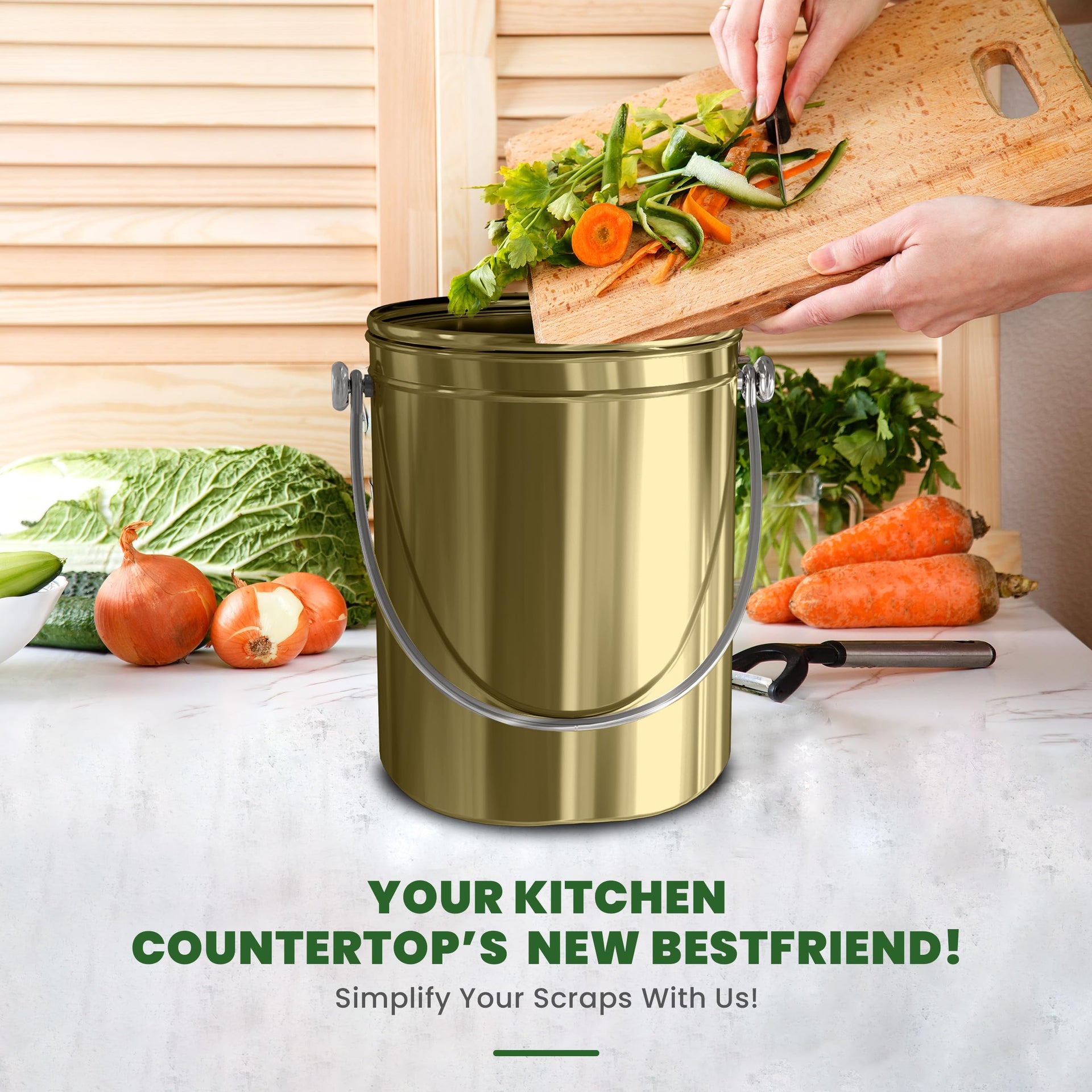 Countertop Compost Bin 1.3 Gallon