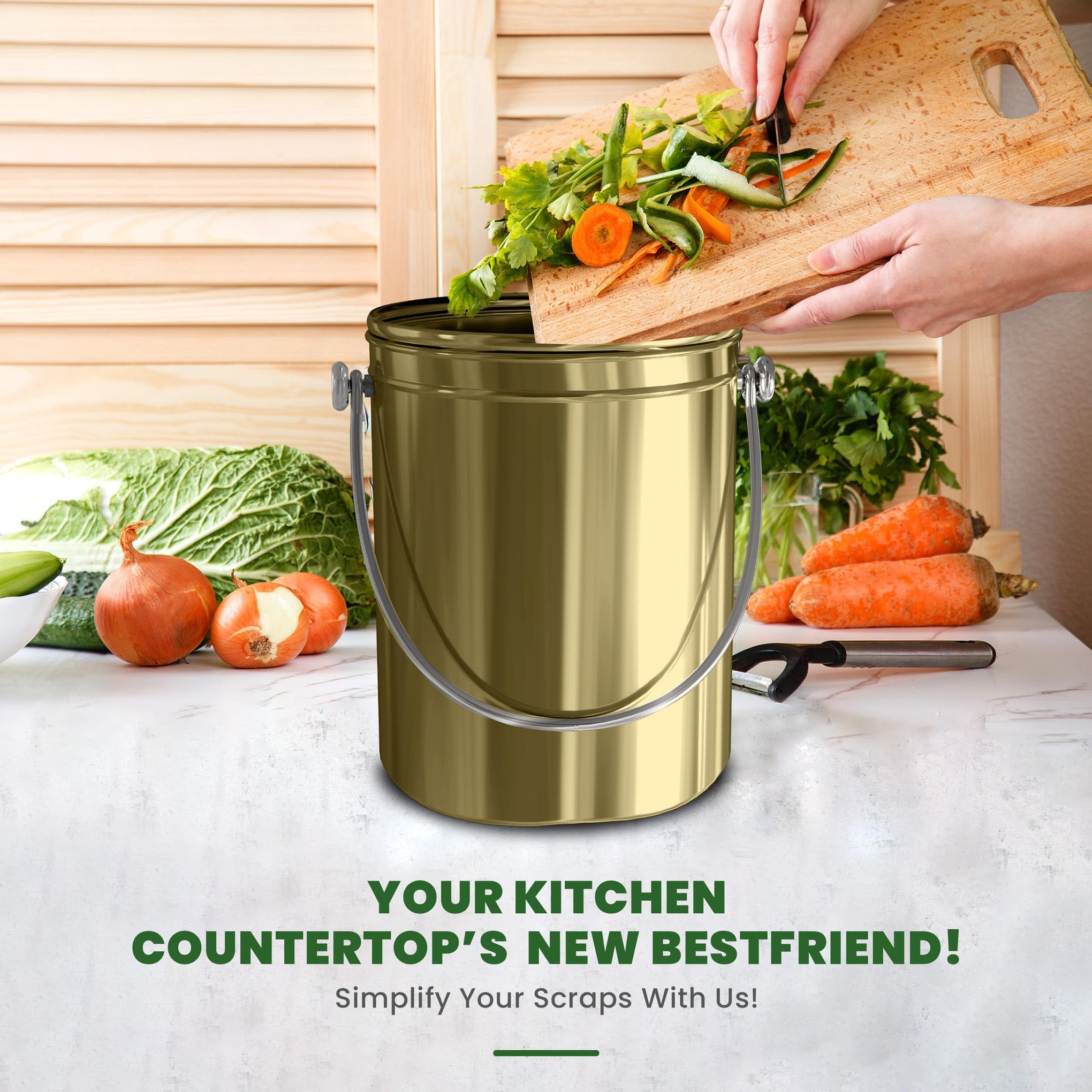 Countertop Compost Bin 1.3 Gallon