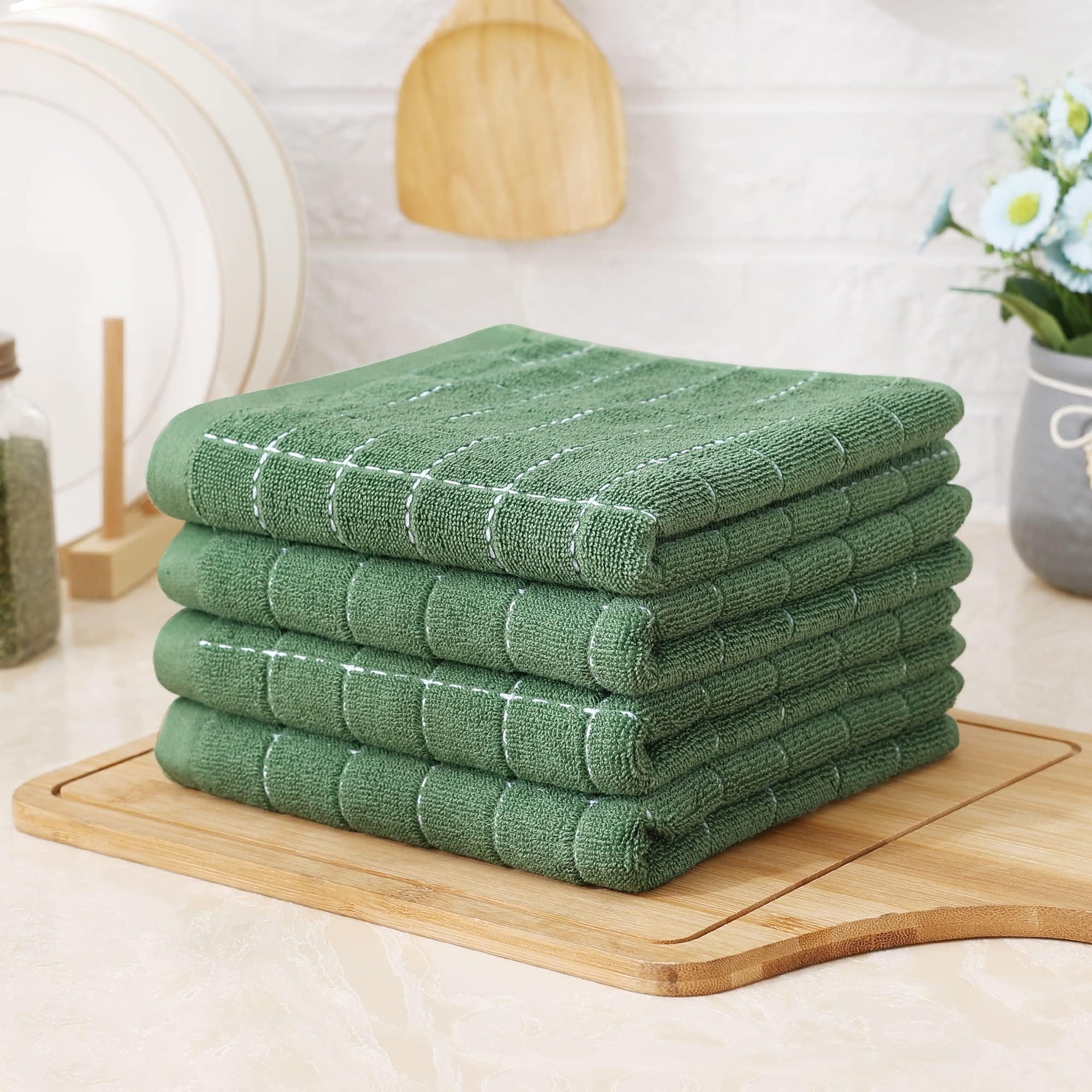 100% Cotton Terry Kitchen Towels (8 Count)