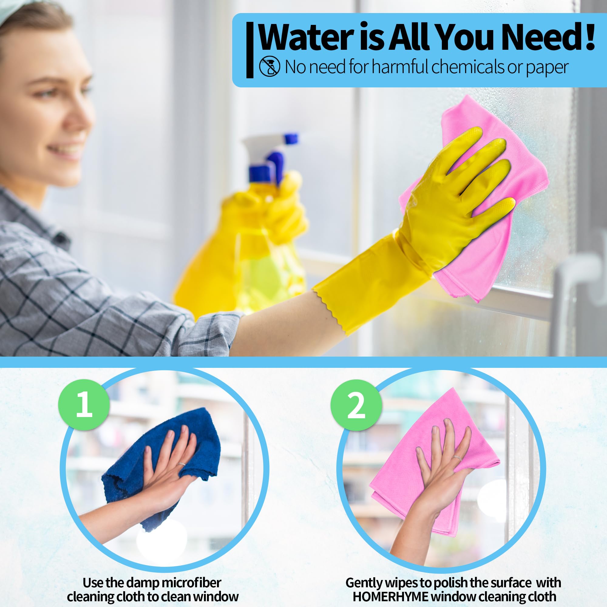 Microfiber Cleaning Cloth (10 Count)