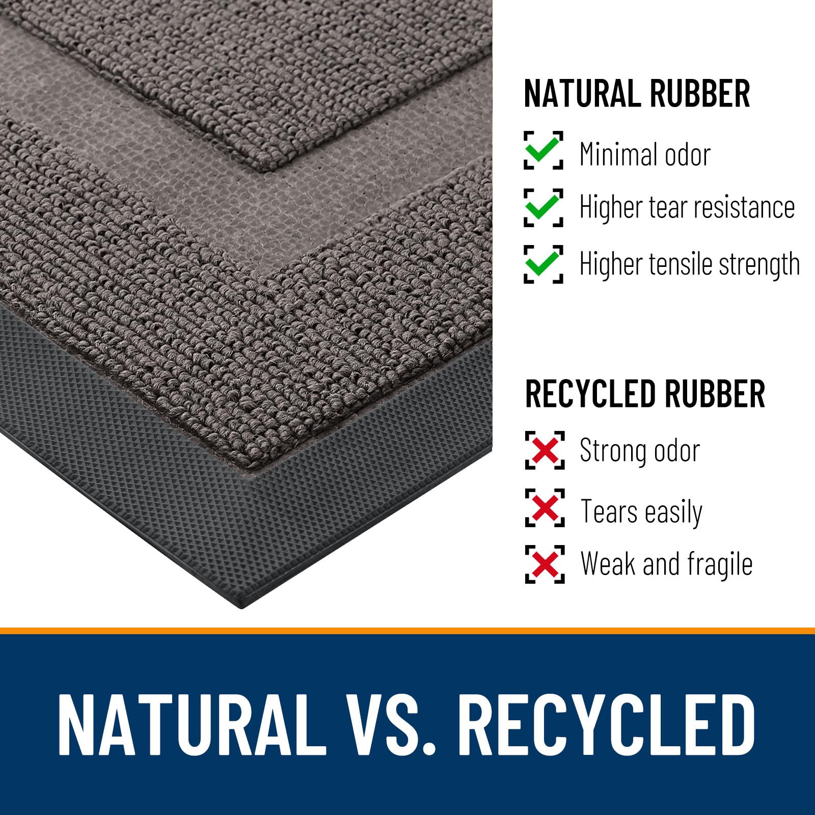 Half Circle Front Door Mat Outside 59x34 All
