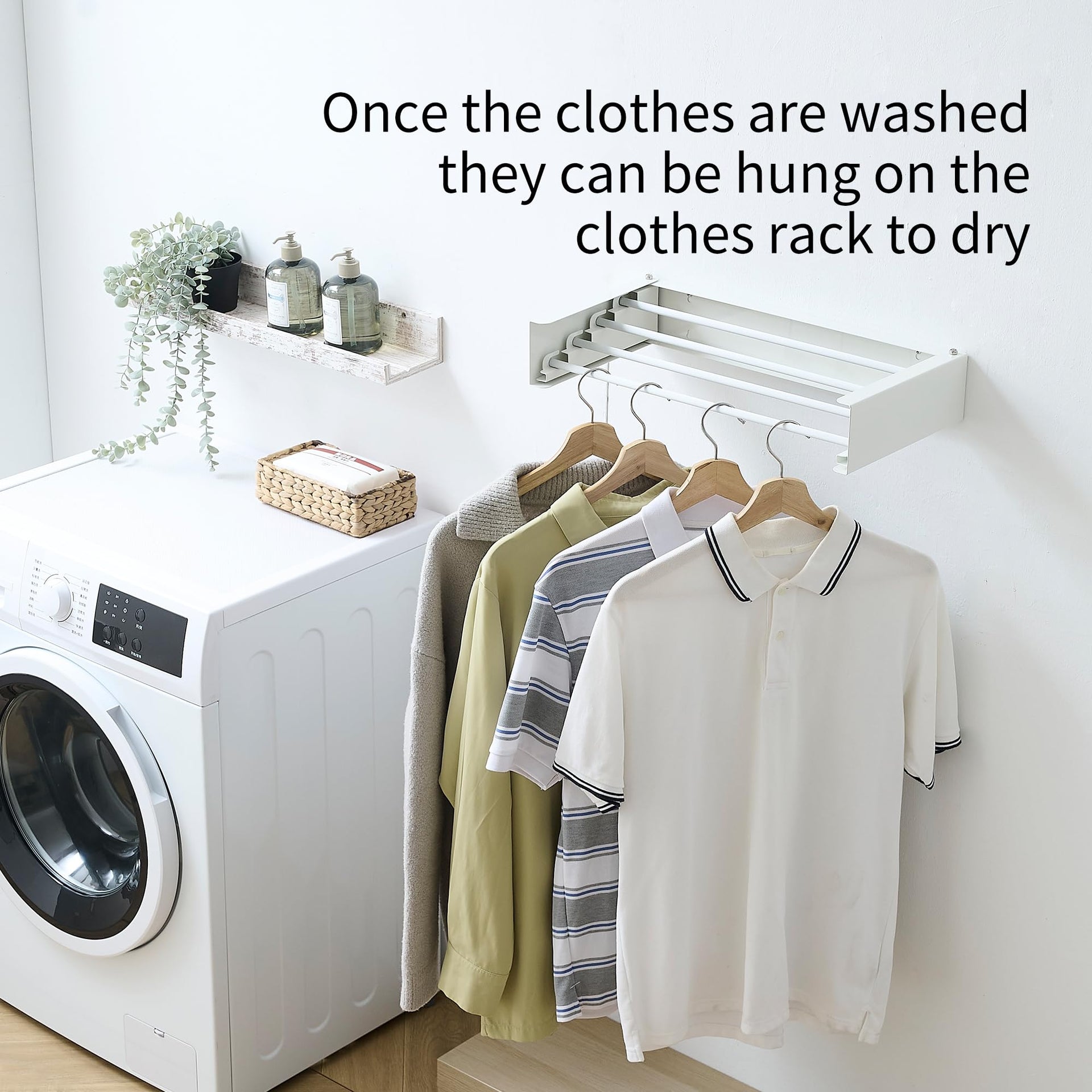 Wall Mounted Clothes Drying Rack