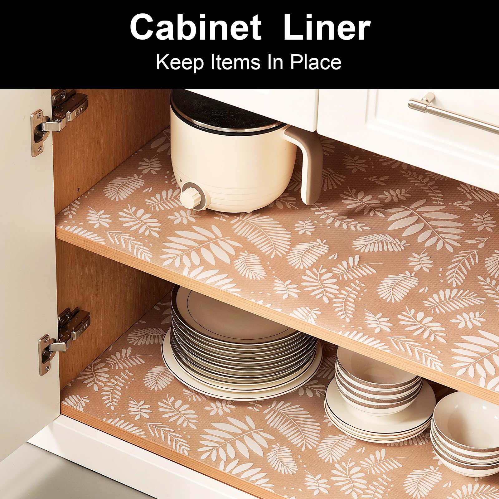 Shelf Liners for Kitchen Cabinets Waterproof & Oil