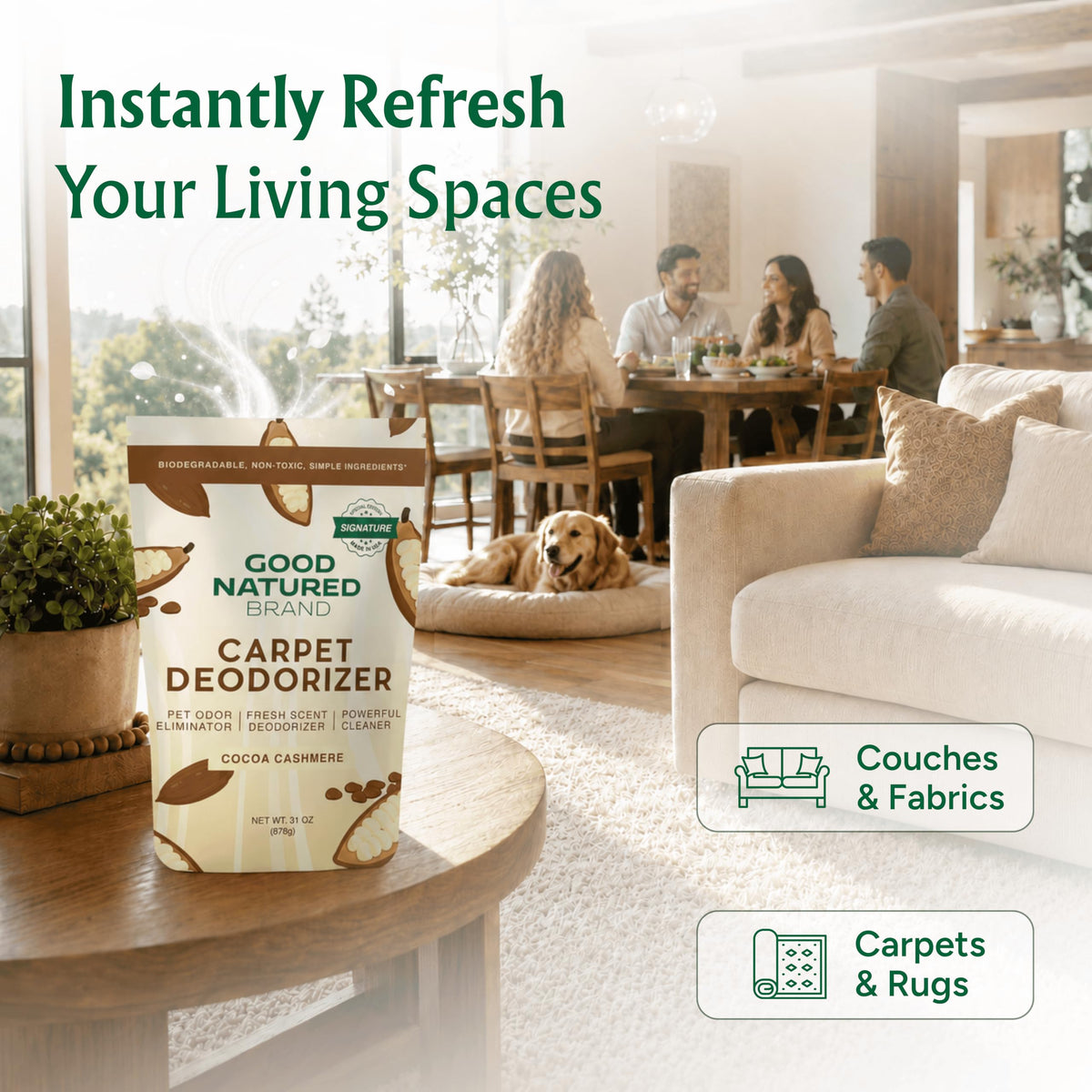 Carpet Deodorizer & Freshener Powder (31 Ounce)
