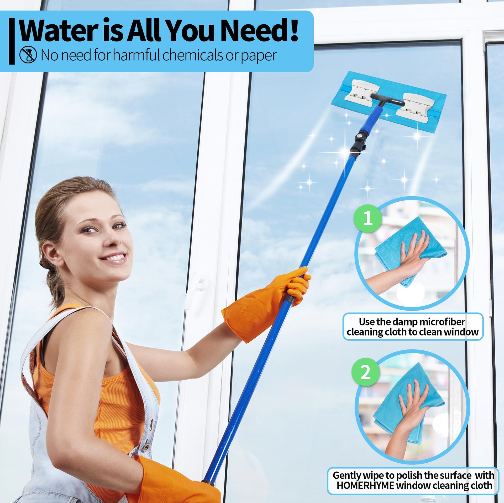 Microfiber Glass Cleaning Cloth (10 Count)
