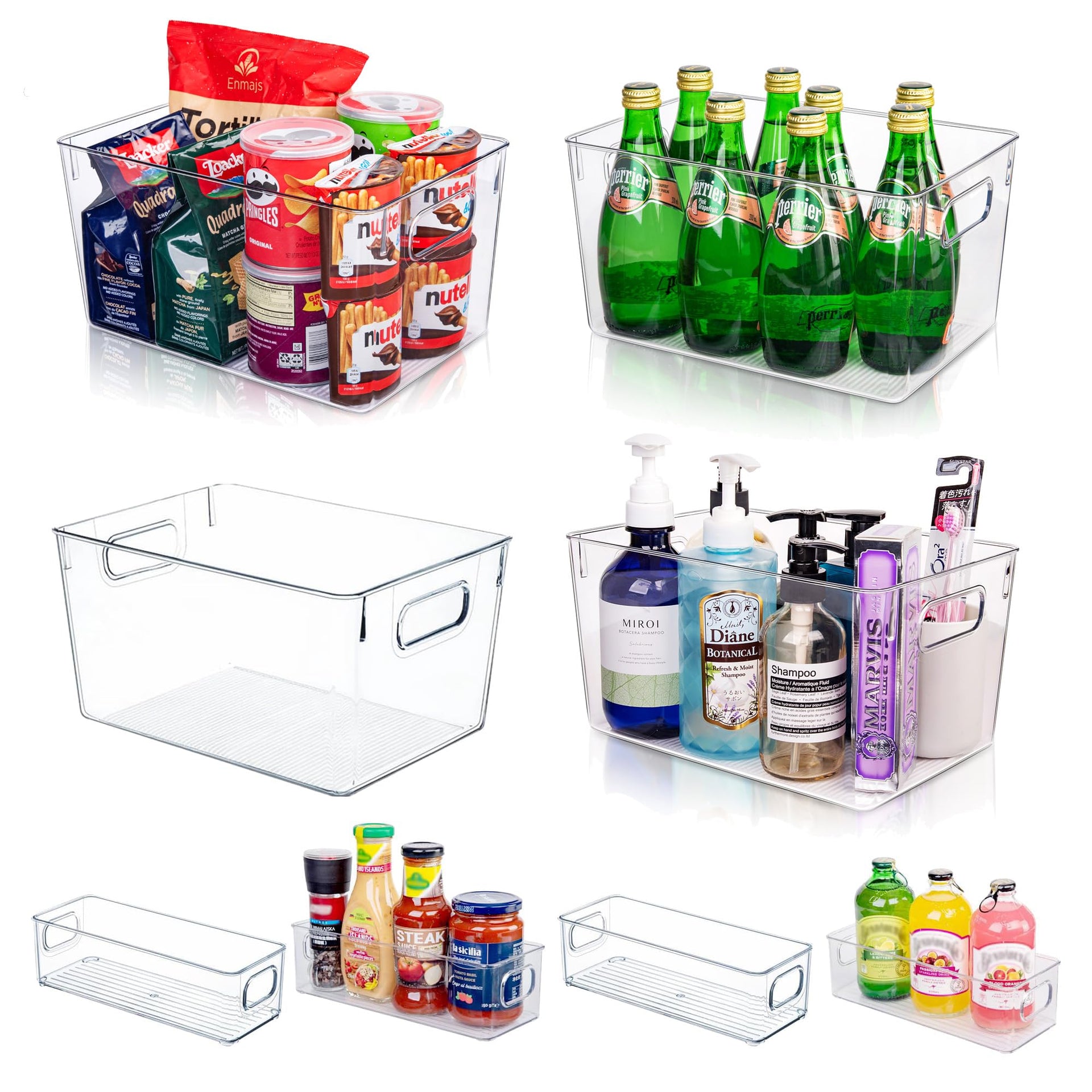 Set of 8 Pantry Organizers and Storage (8 Count)