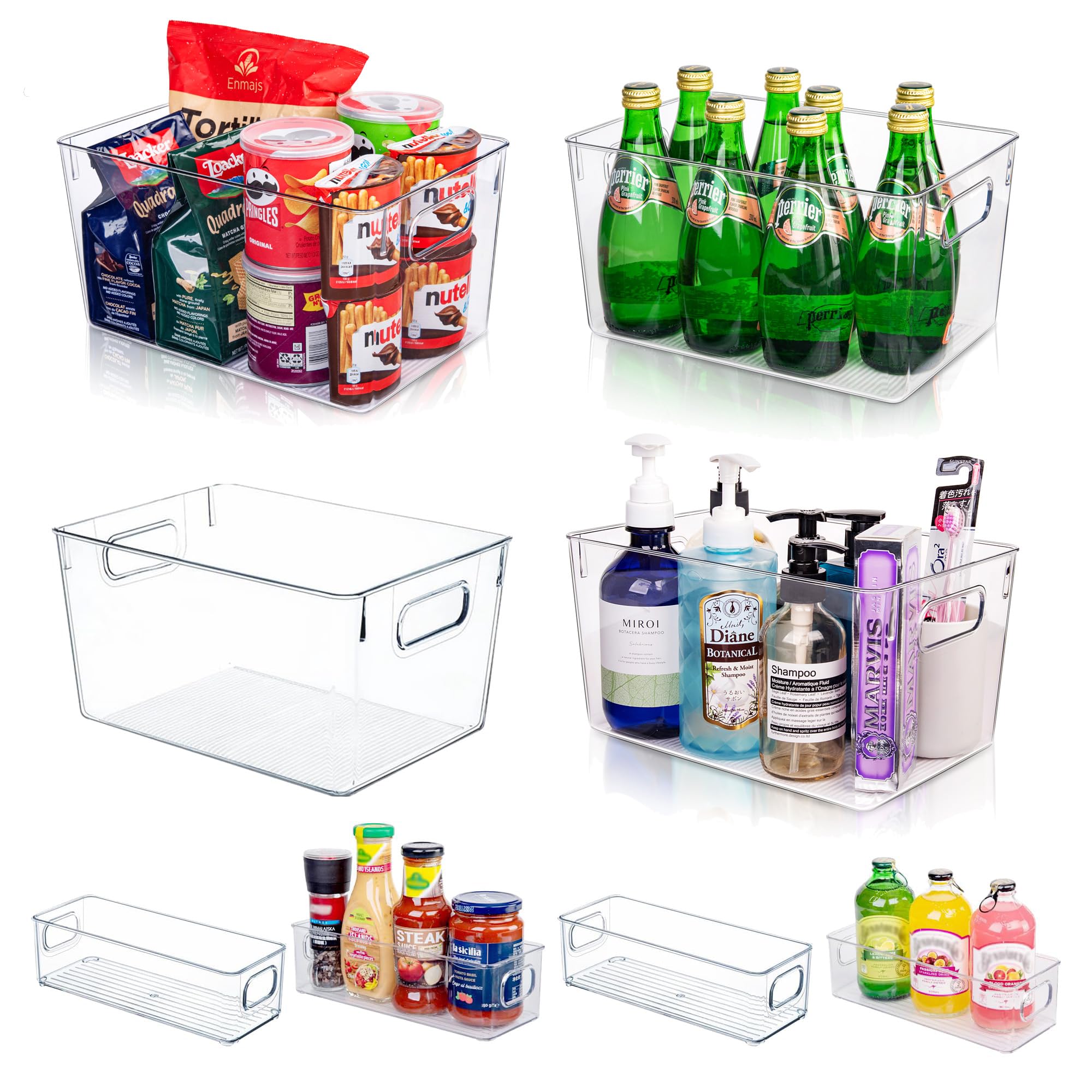 Set of 8 Pantry Organizers and Storage (8 Count)