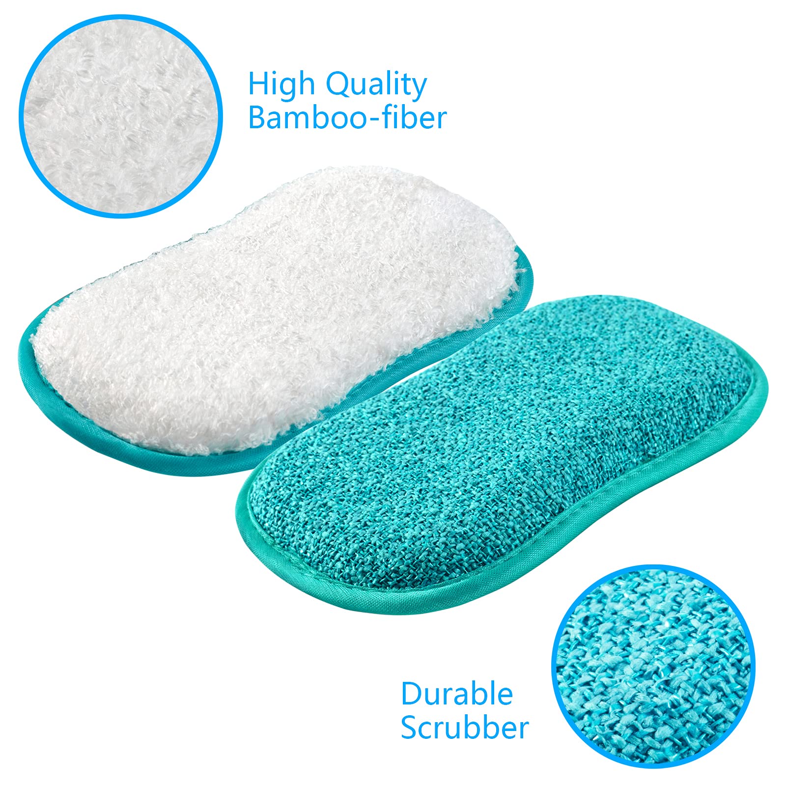 Kitchen Dish Sponge Scrubber Non Scratch (5 Count)