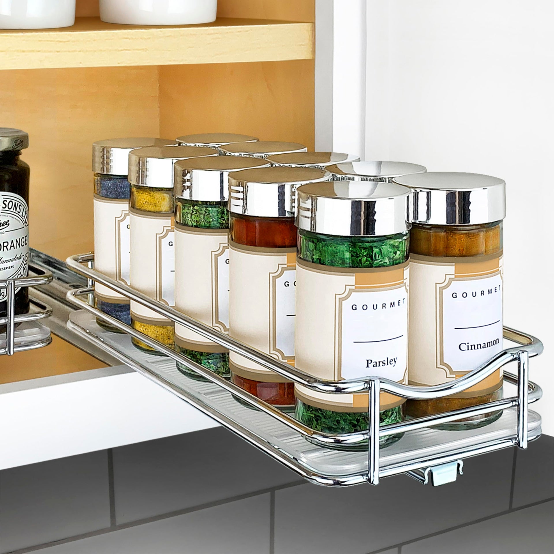 Pull Out Spice Organization for Cabinets