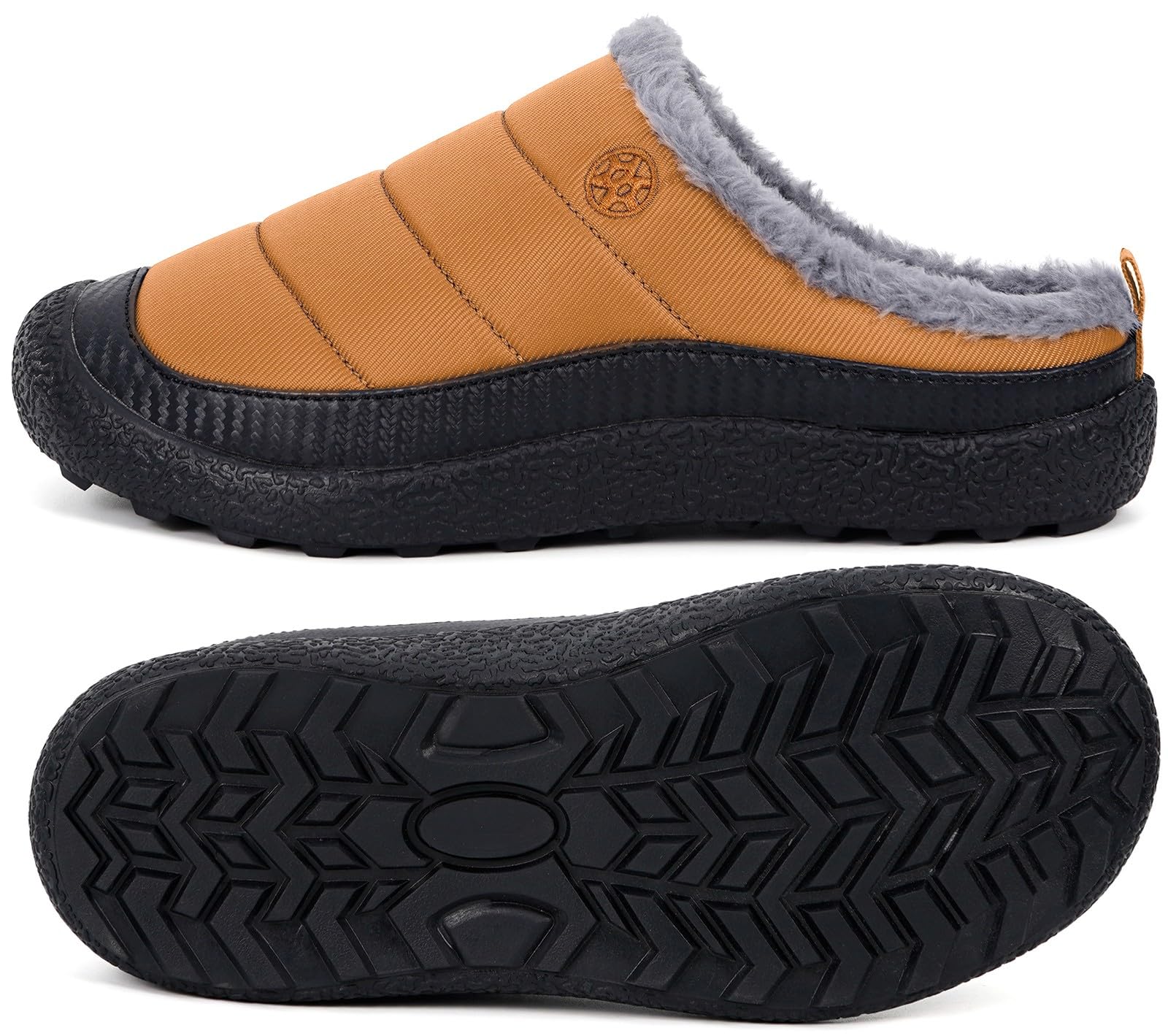 Womens Mens House Slippers Outdoor Winter Shoes Yellow
