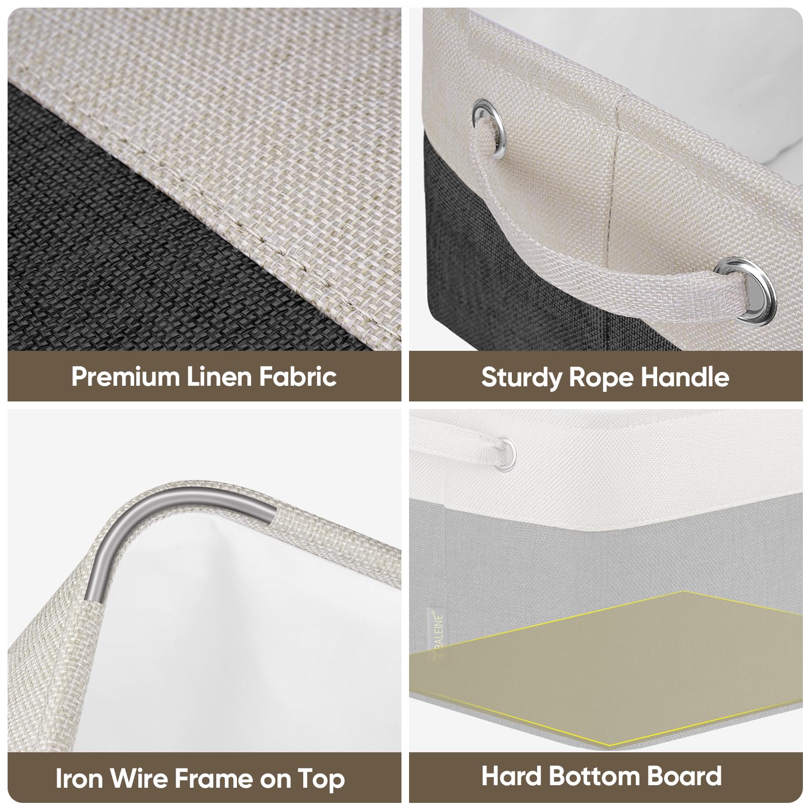 1 Pack Fabric Closet Storage Bins for Shelves