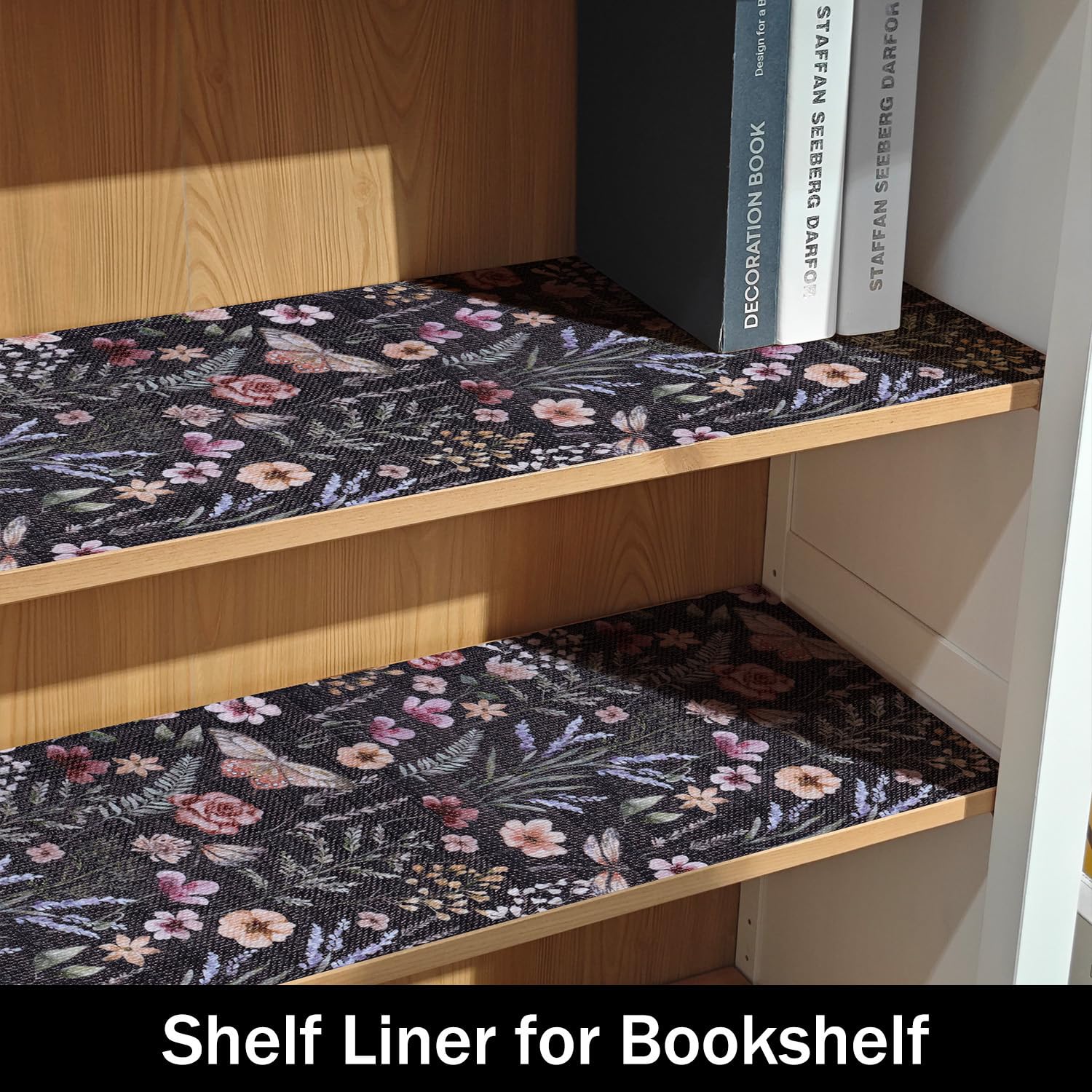 Butterfly Shelf and Drawer Liner for Kitchen Cabinets (24 Sq Ft)
