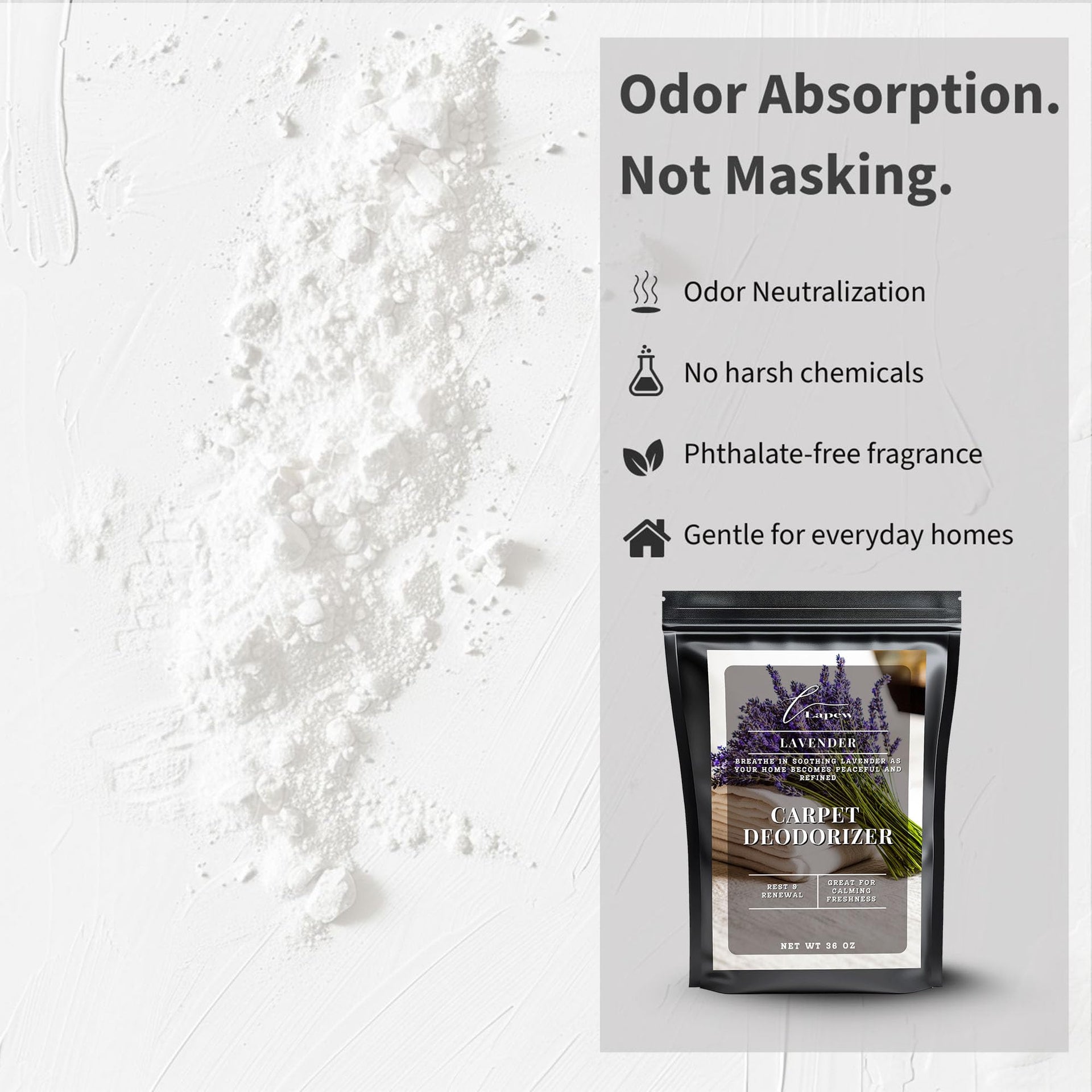Lavender Carpet Deodorizer Powder (36 Ounce)