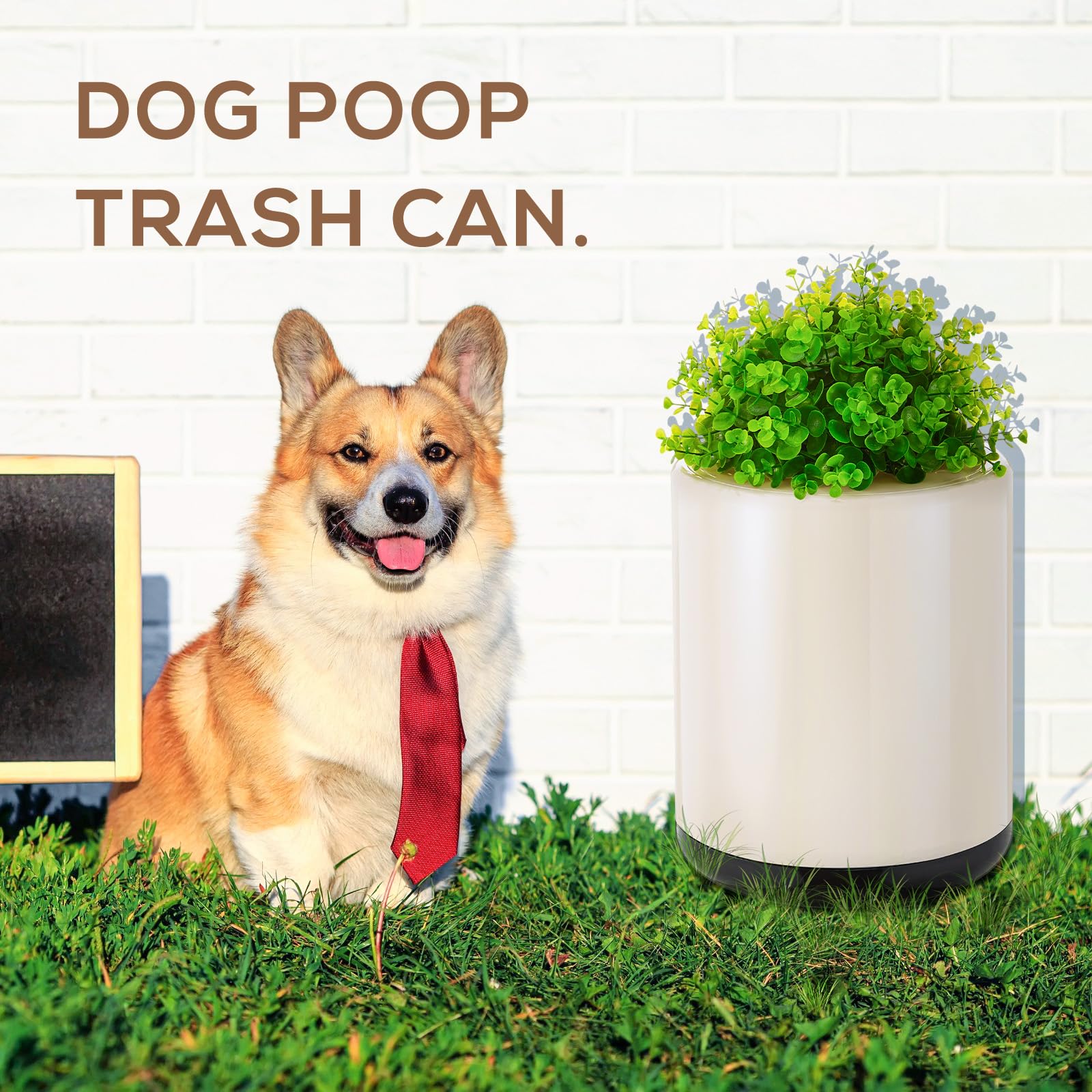 Dog Poop Trash Can Outside 13 L