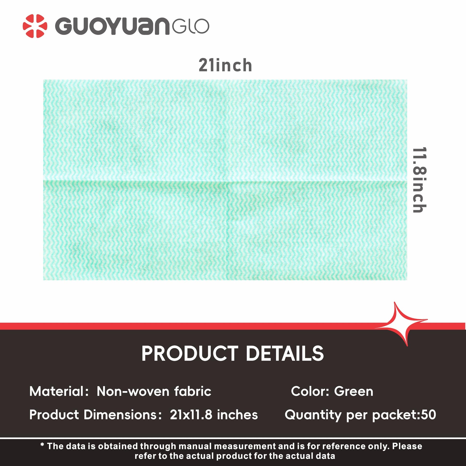 Disposable Dish Cloths Disposable Cleaning Towels Heavy Duty Reusable Cleaning Cloths Dish Rags for Kitchen (50 Count)