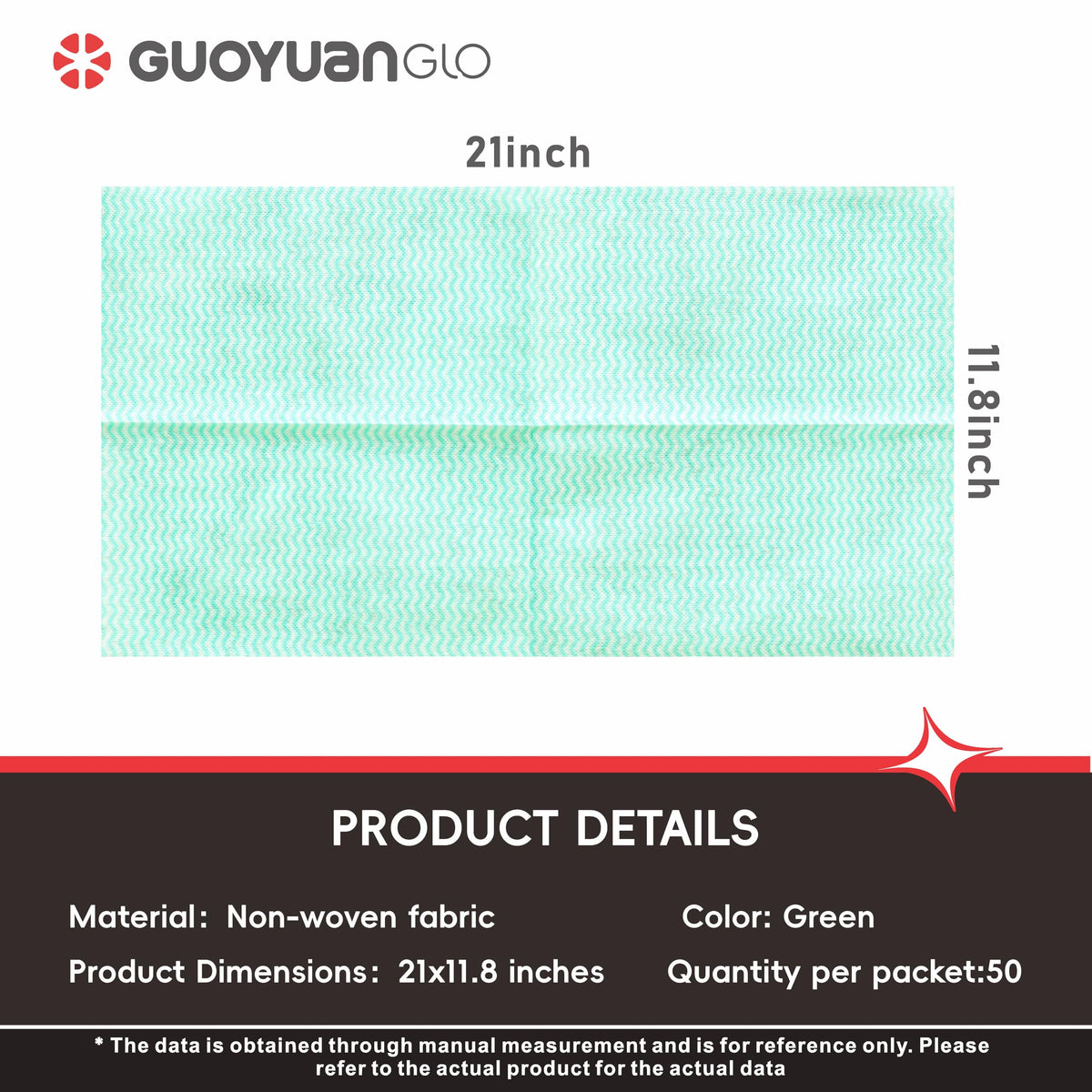 Disposable Dish Cloths Disposable Cleaning Towels Heavy Duty Reusable Cleaning Cloths Dish Rags for Kitchen (50 Count)