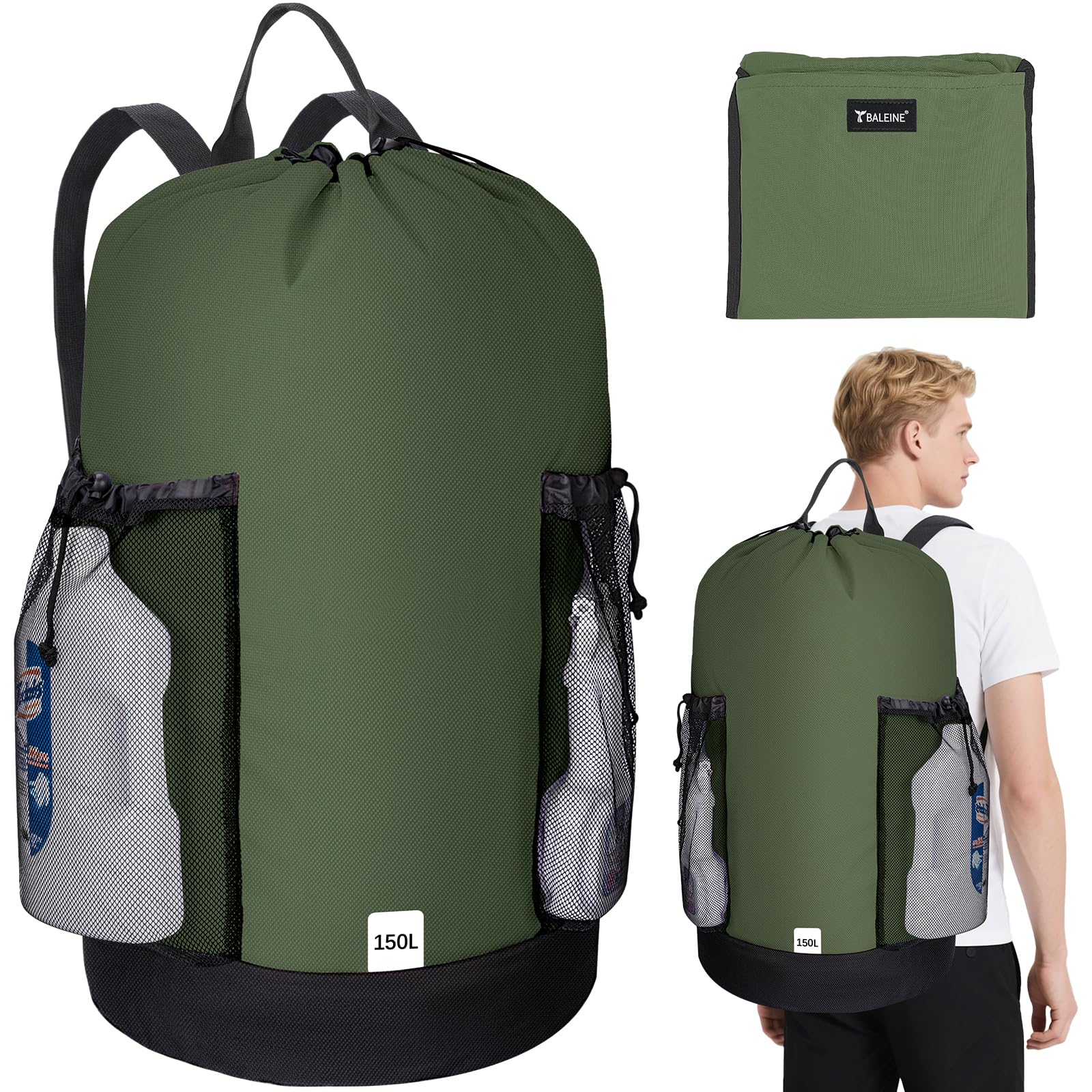 150L Laundry Bag Backpack