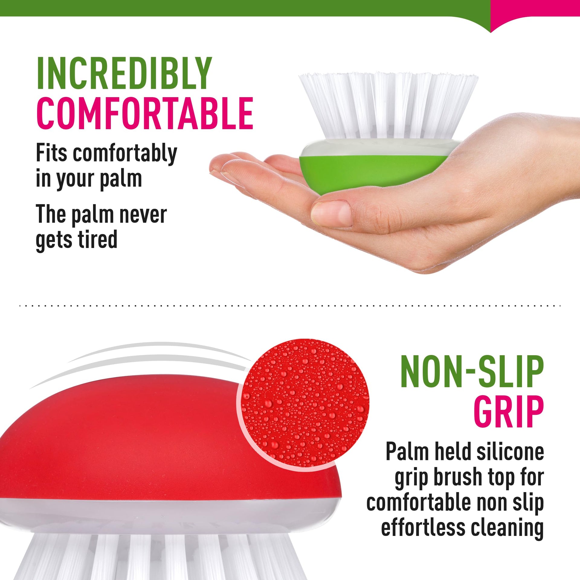 Vegetable Brush Scrubber for Food (2 Count)