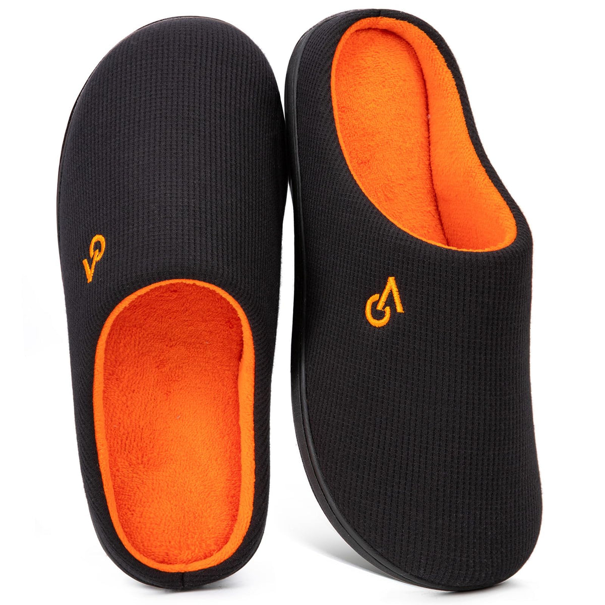 Men's Two Tone Cozy House Slippers Red