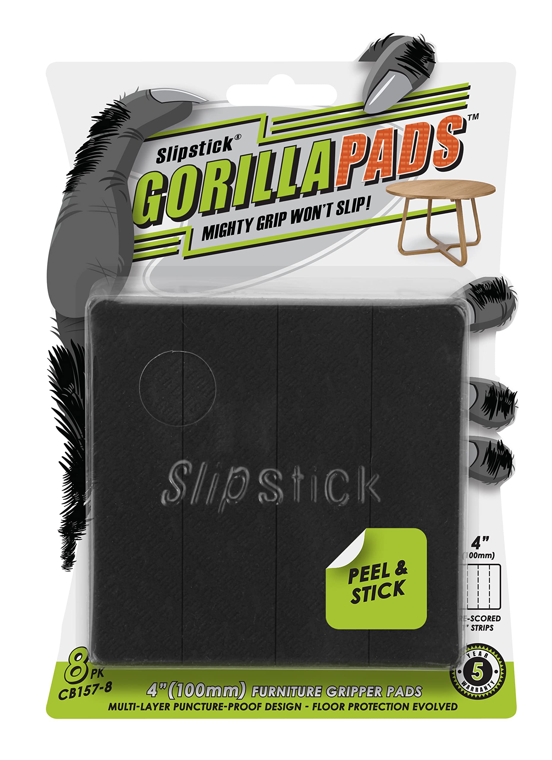 GorillaPads Non Slip Furniture Pads (8 Count)