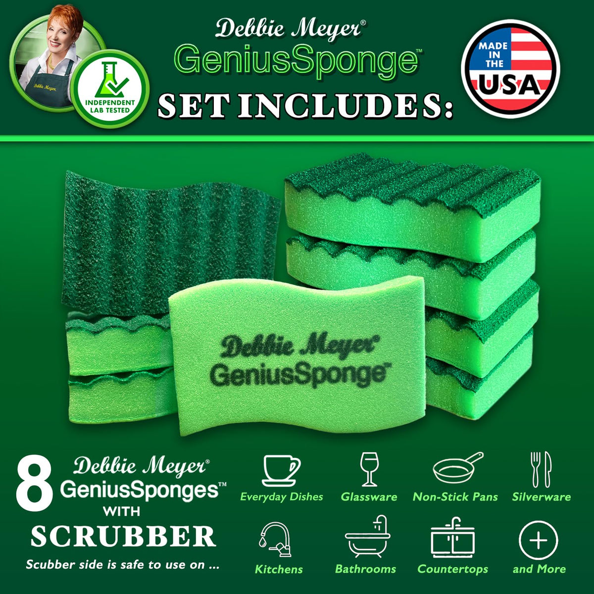 GeniusSponges (8 Count)