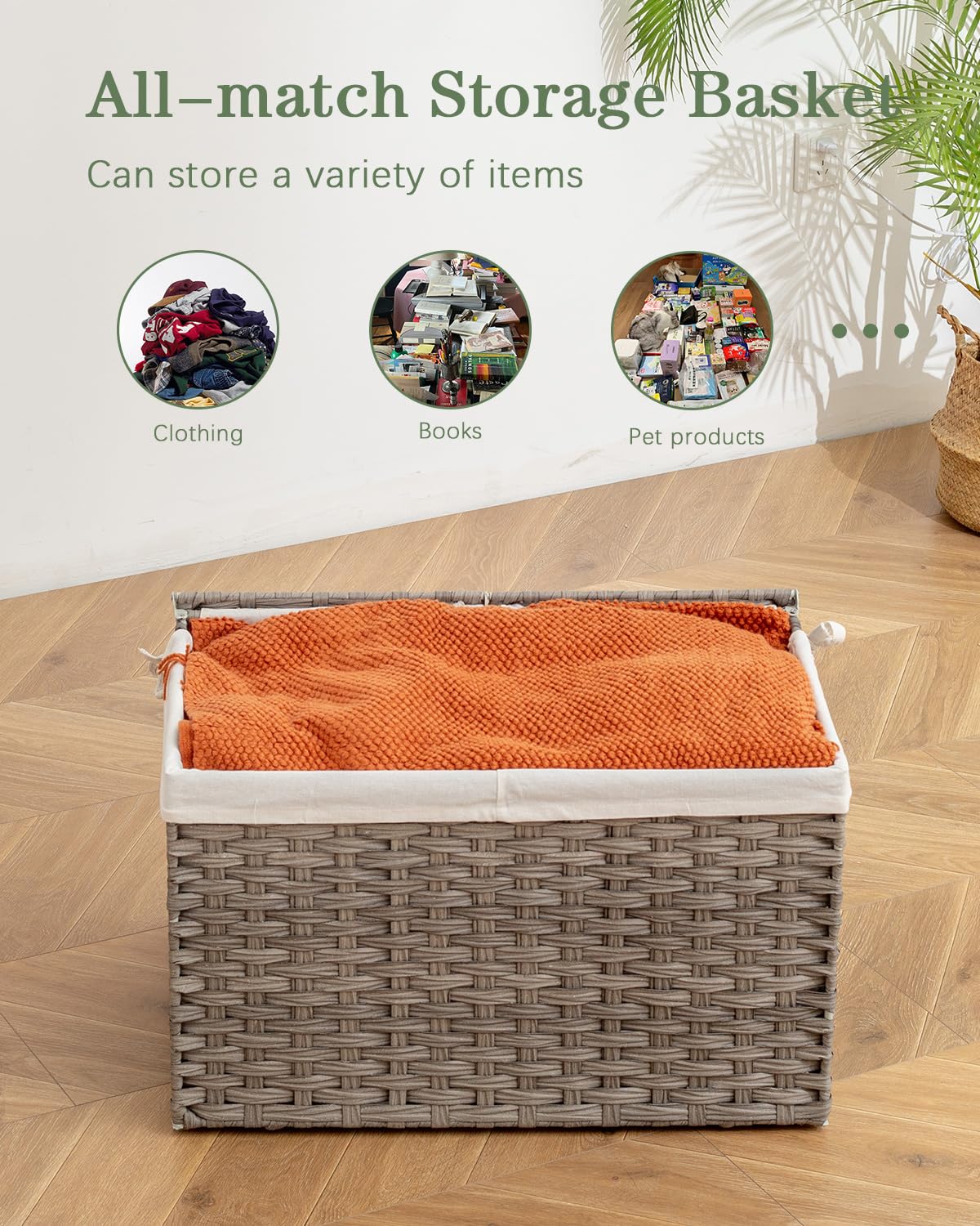 Storage Basket with Lid