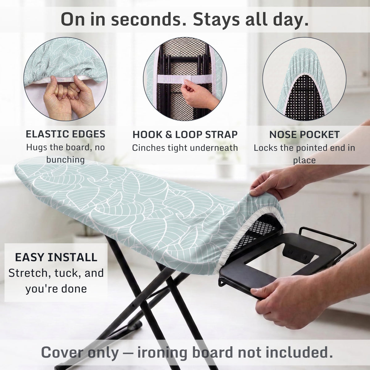 Extra Thick Ironing Board Cover 15x54 Standard Size