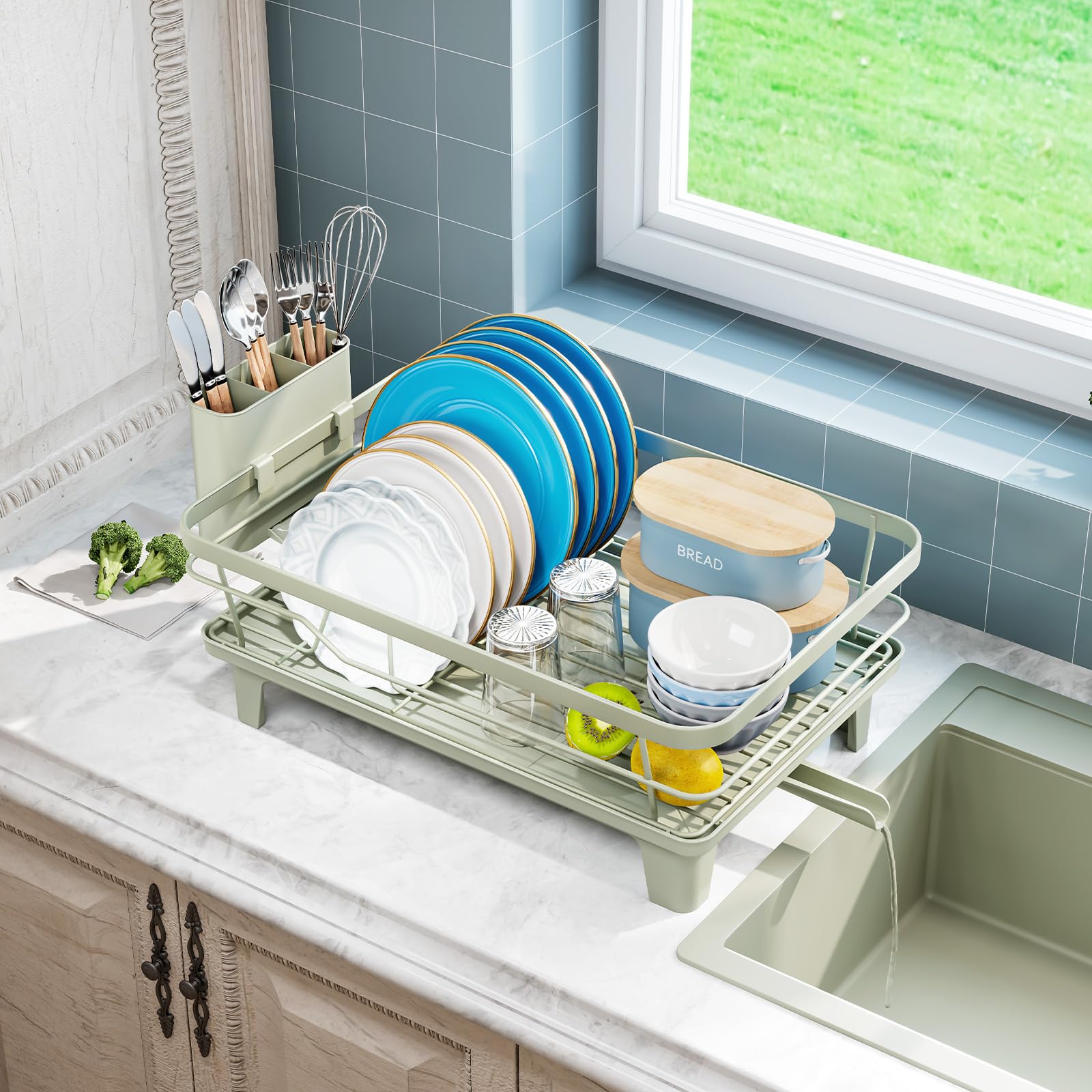 Urakify Dish Drying Rack for Kitchen Counter