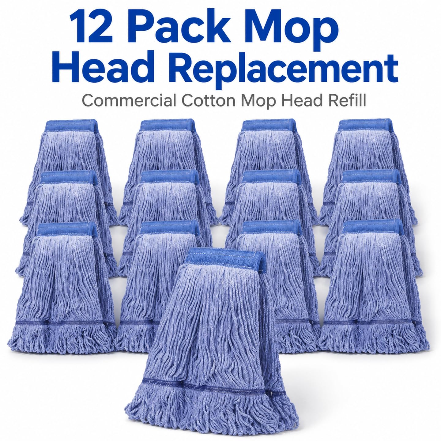 12 Pack Mop Head Replacement