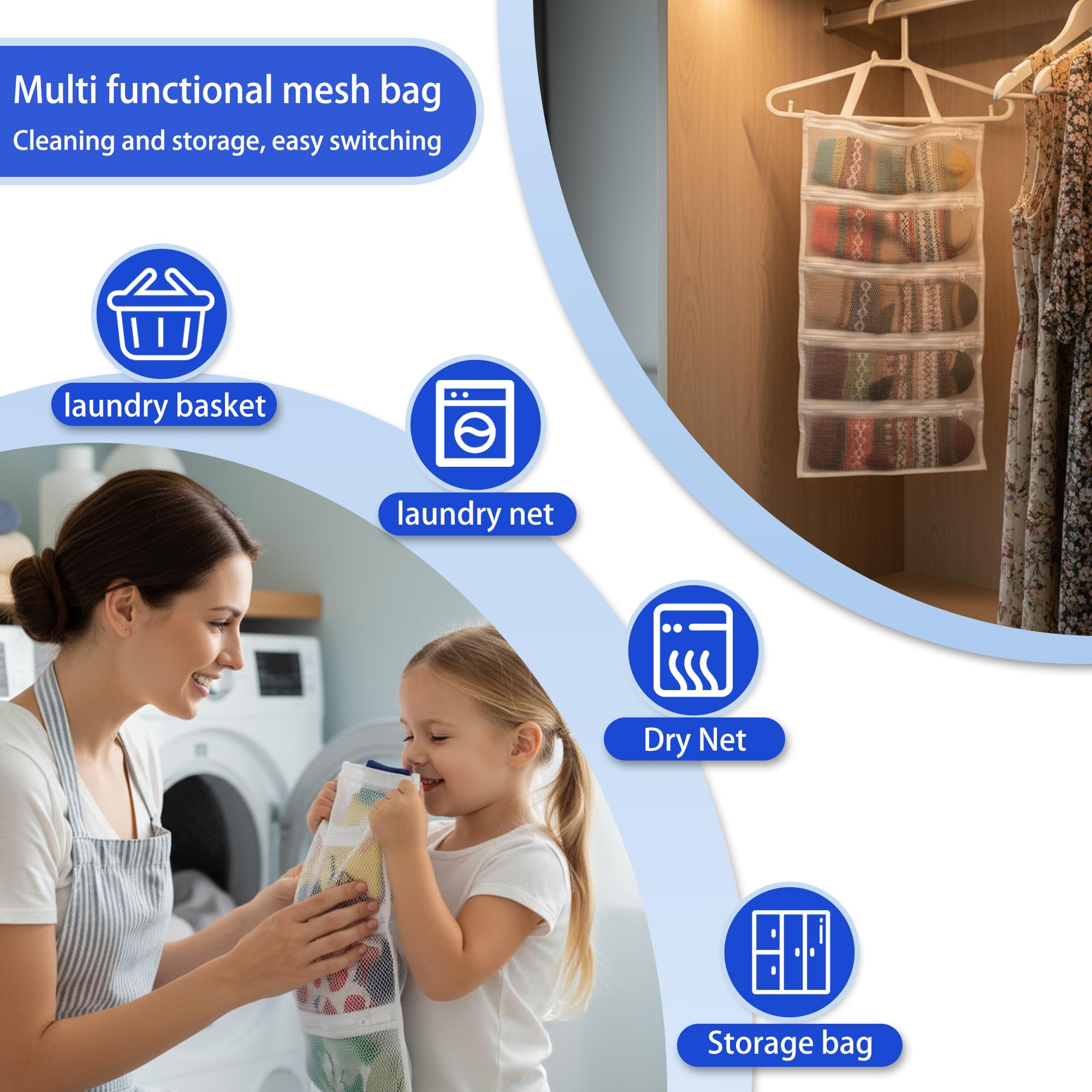 Mesh laundry bags for washing machine (2 Count)