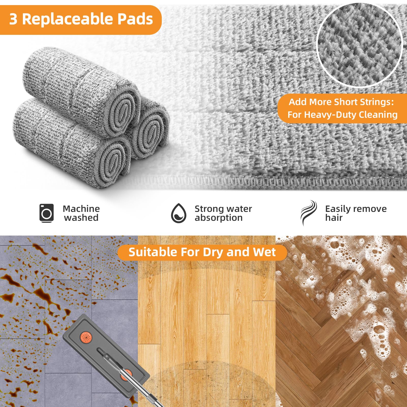 Mop and Bucket with Wringer Set for Home - ModHome Supplies
