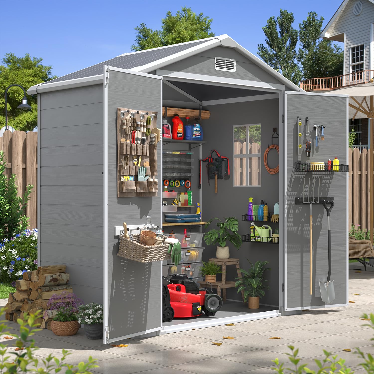 6x4 FT Outdoor Storage Shed