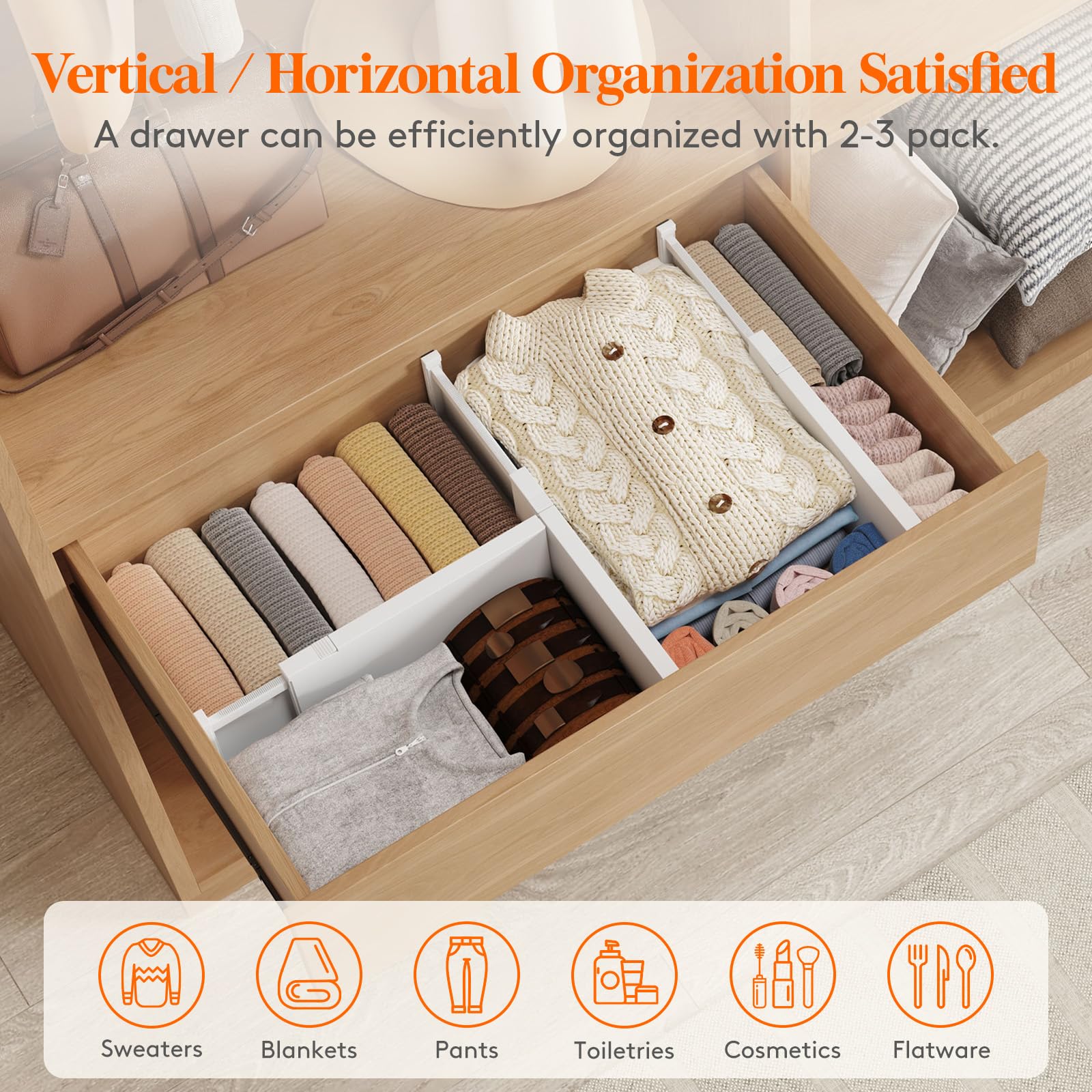 6" Tall Upgrade Drawer Dividers (14 Count)