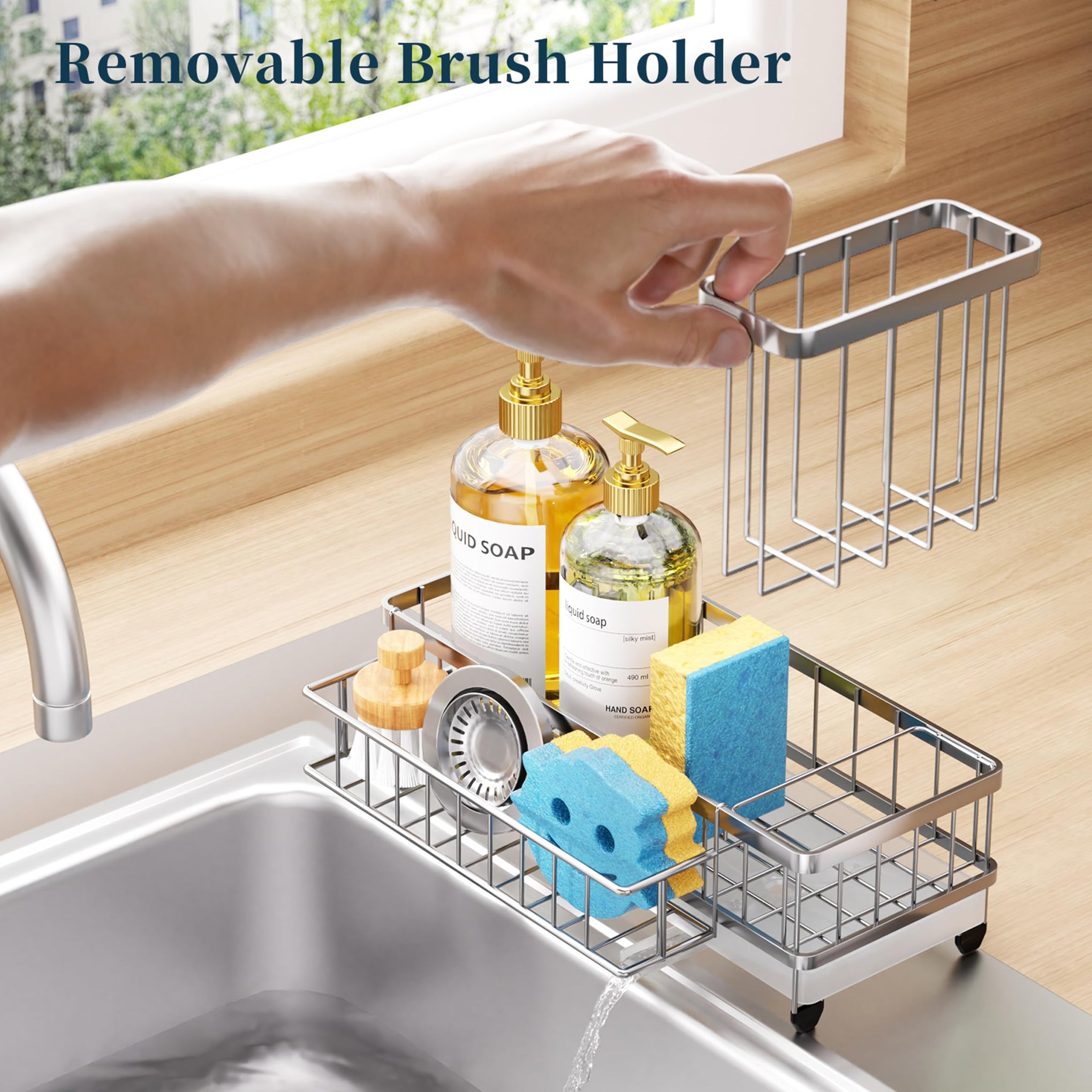 Sponge Holder for Kitchen Sink