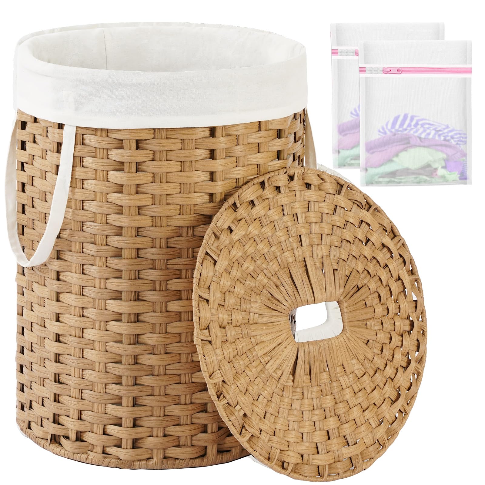 Laundry Hamper with Lid 23.8 Gal