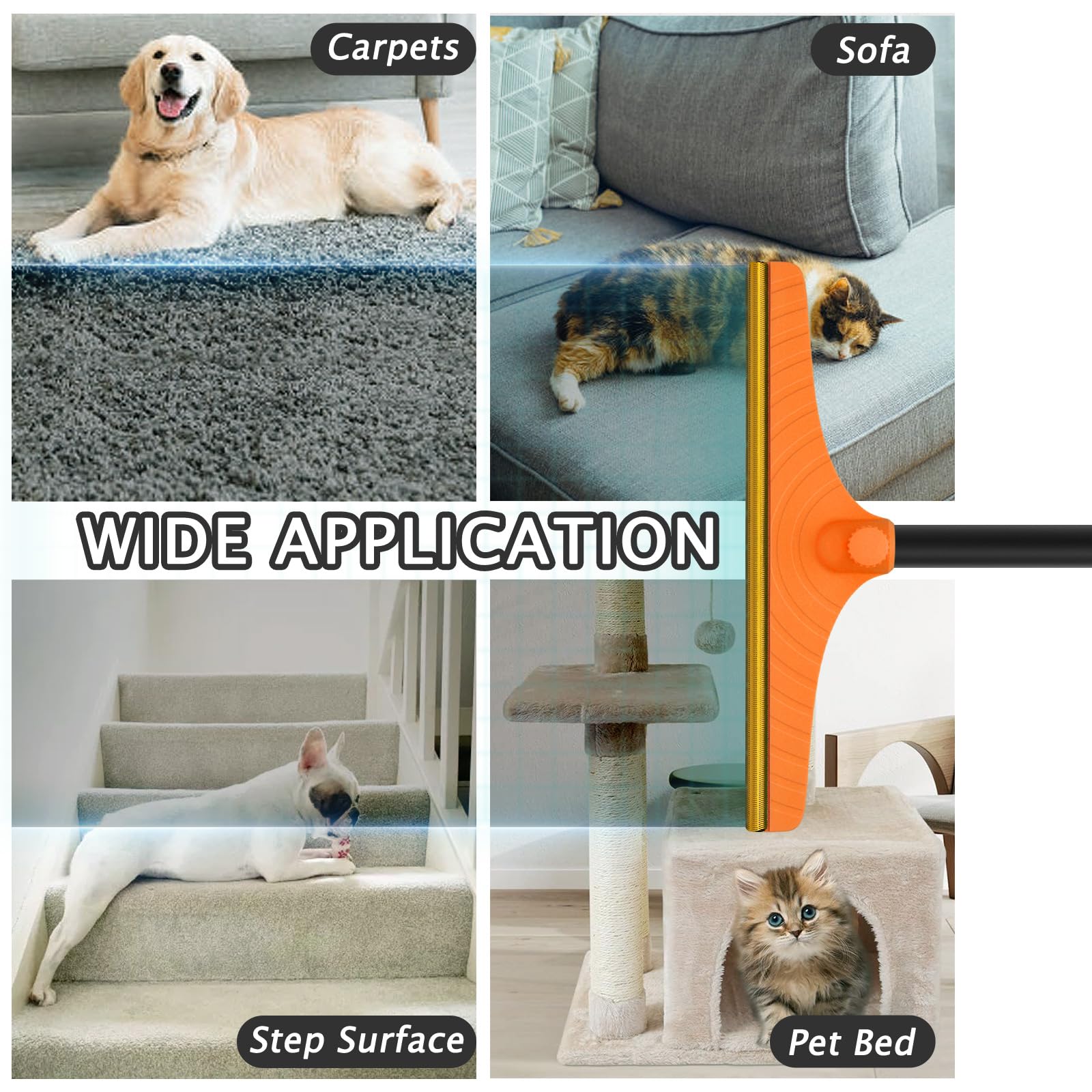 Carpet Rake for Pet Hair Removal Tool - ModHome Supplies