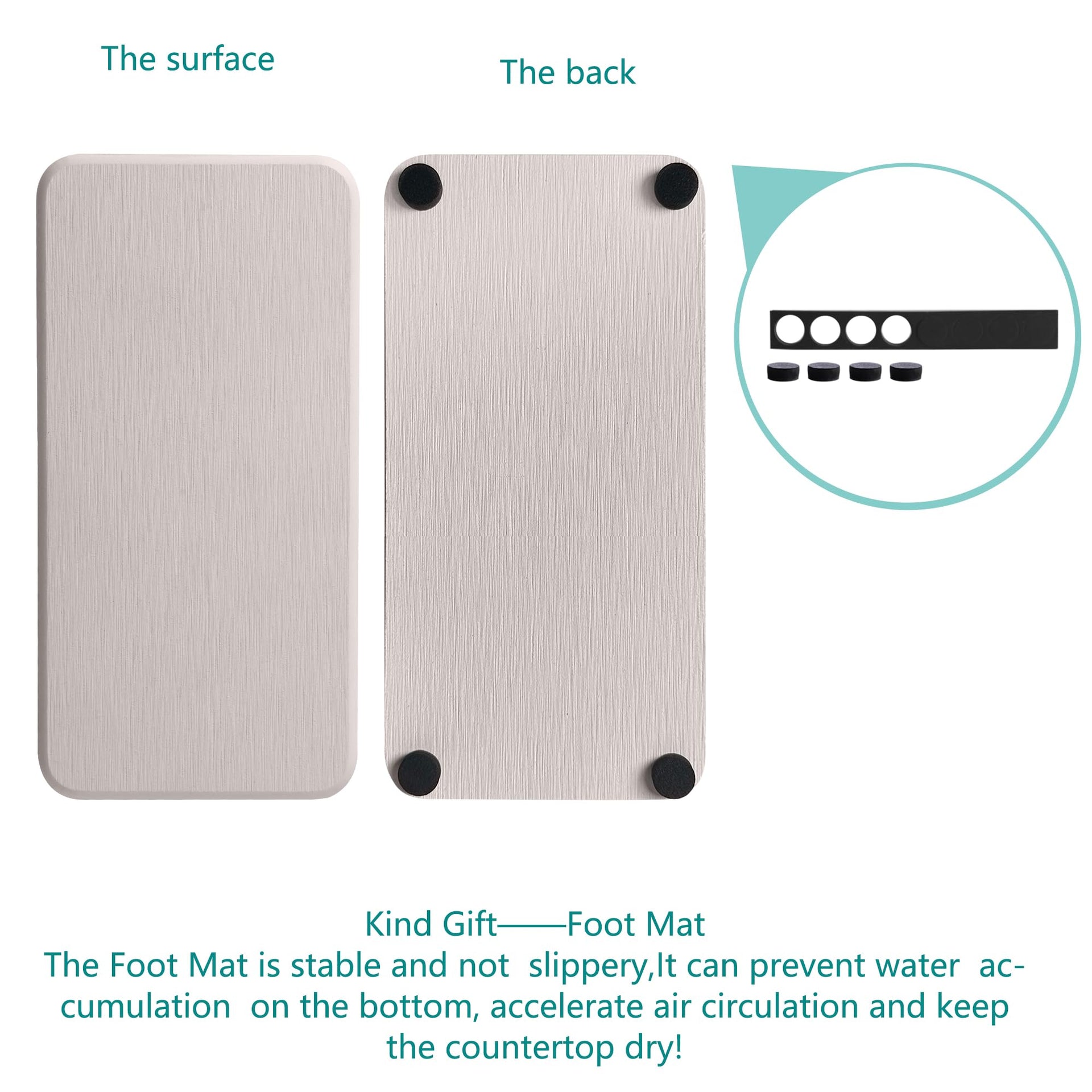 2 Pcs Sink Stone Soap Trays (2 Count)