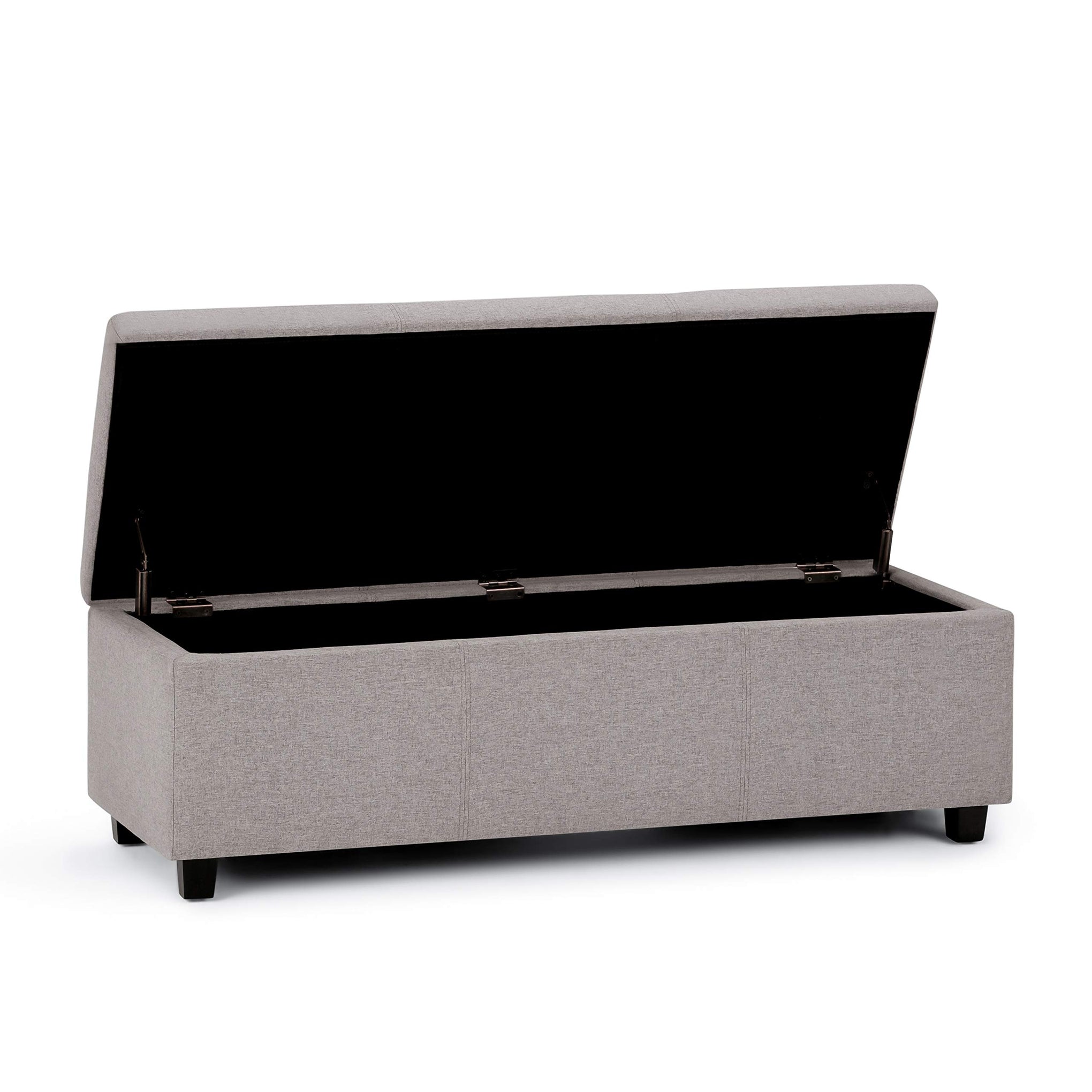 Avalon Banco contemporáneo tipo otomana rectangular con almacenamiento de 48 pulgadas de ancho